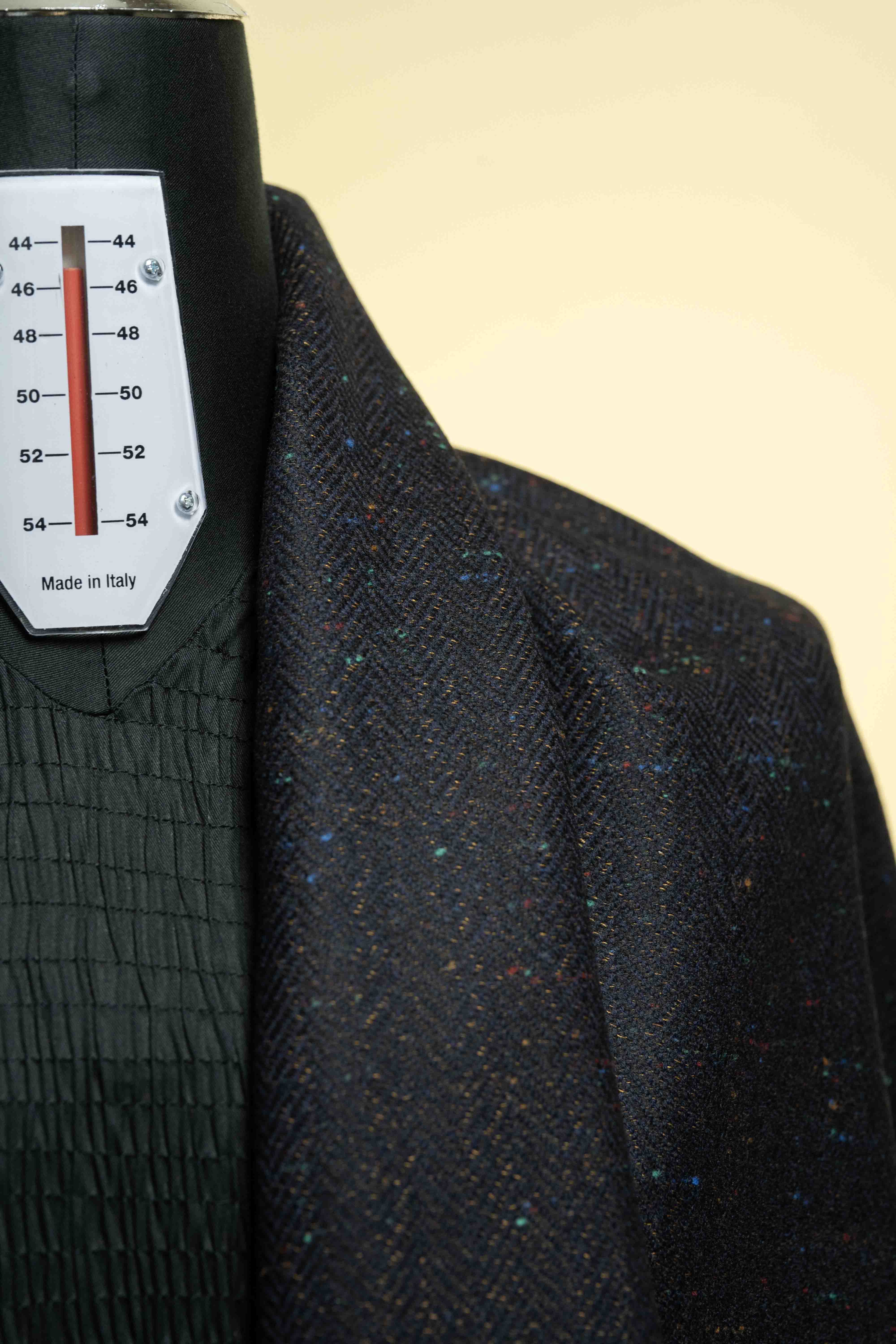 Fancy Wool Jacket Fabric featuring rich texture suitable for a stylish Men Suit design.