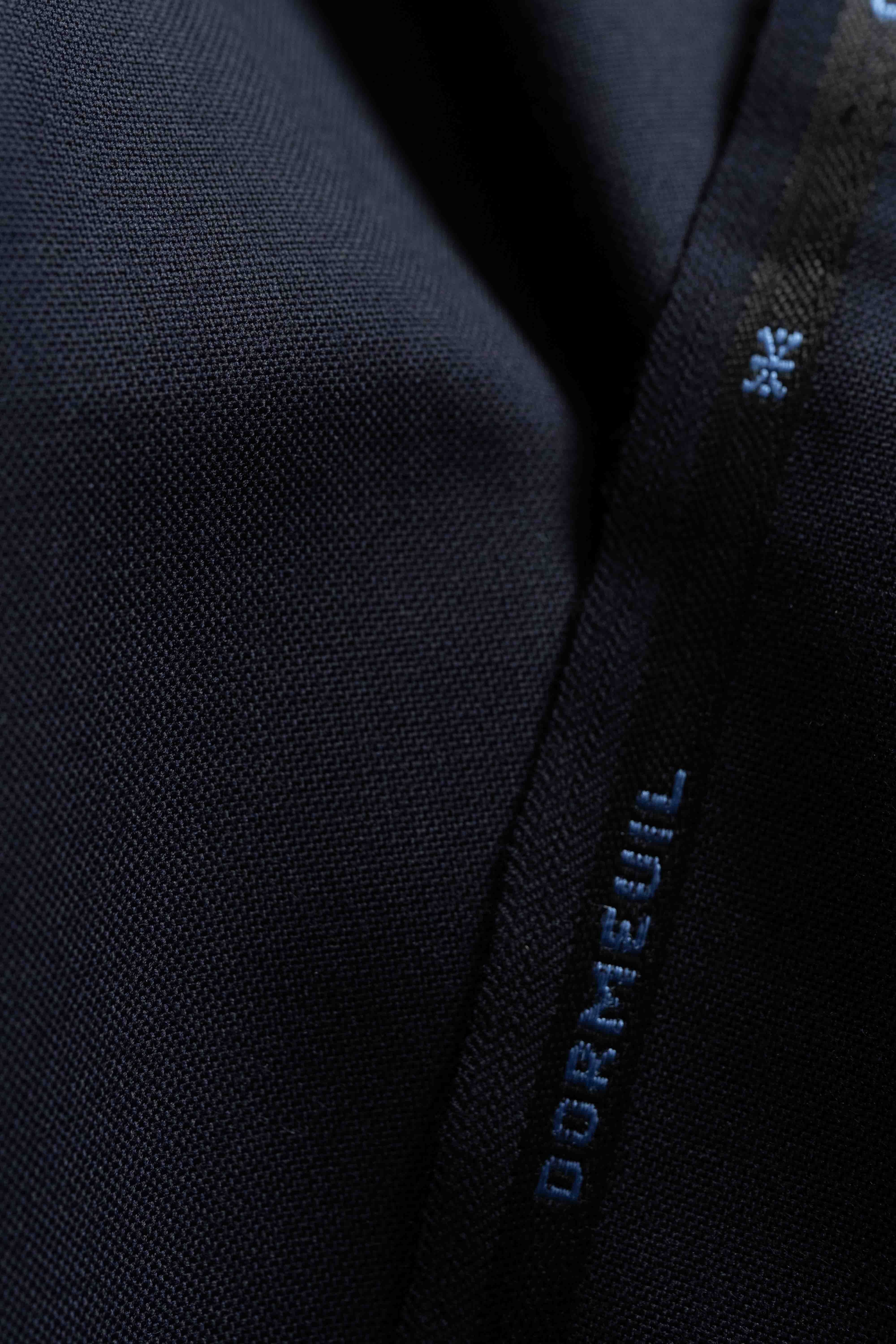 Men Suit Fabric from Dormeuil High Twist Navy Wool -2.2m
