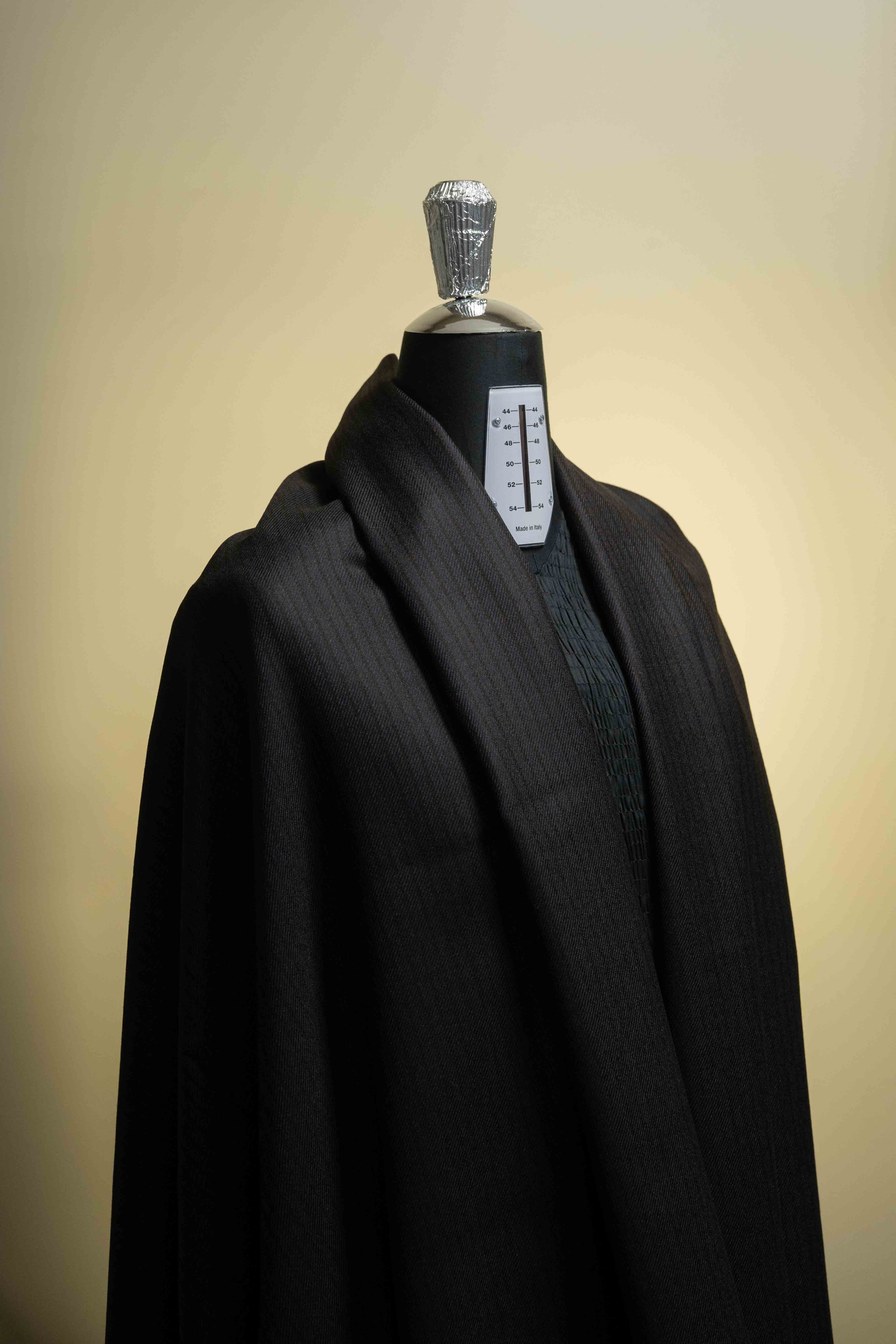 Men Suit fabric from UK in Brown Fancy Stripe Wool - 1.85m