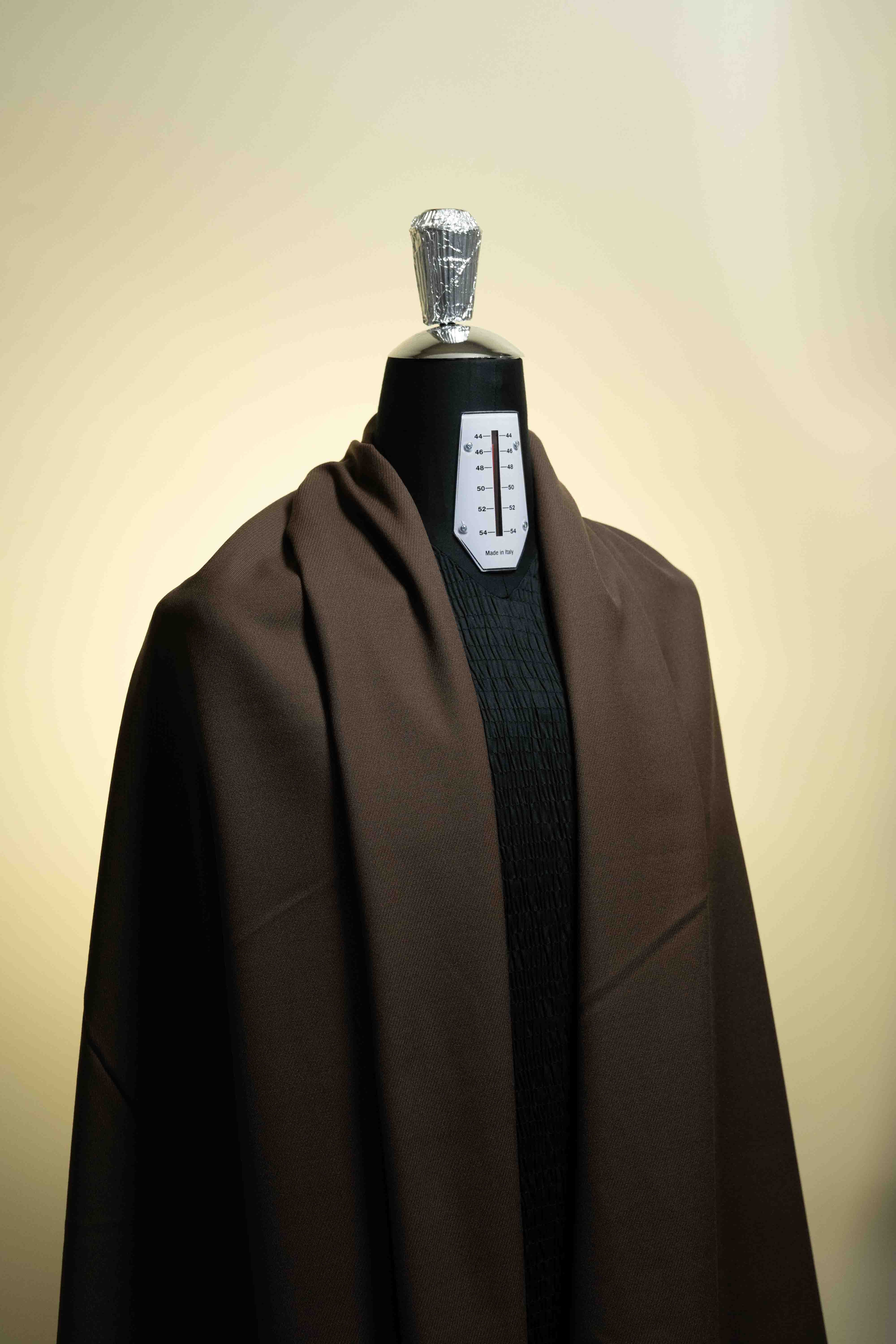 Men Suit fabric from UK in Brown Calvary Twill Wool