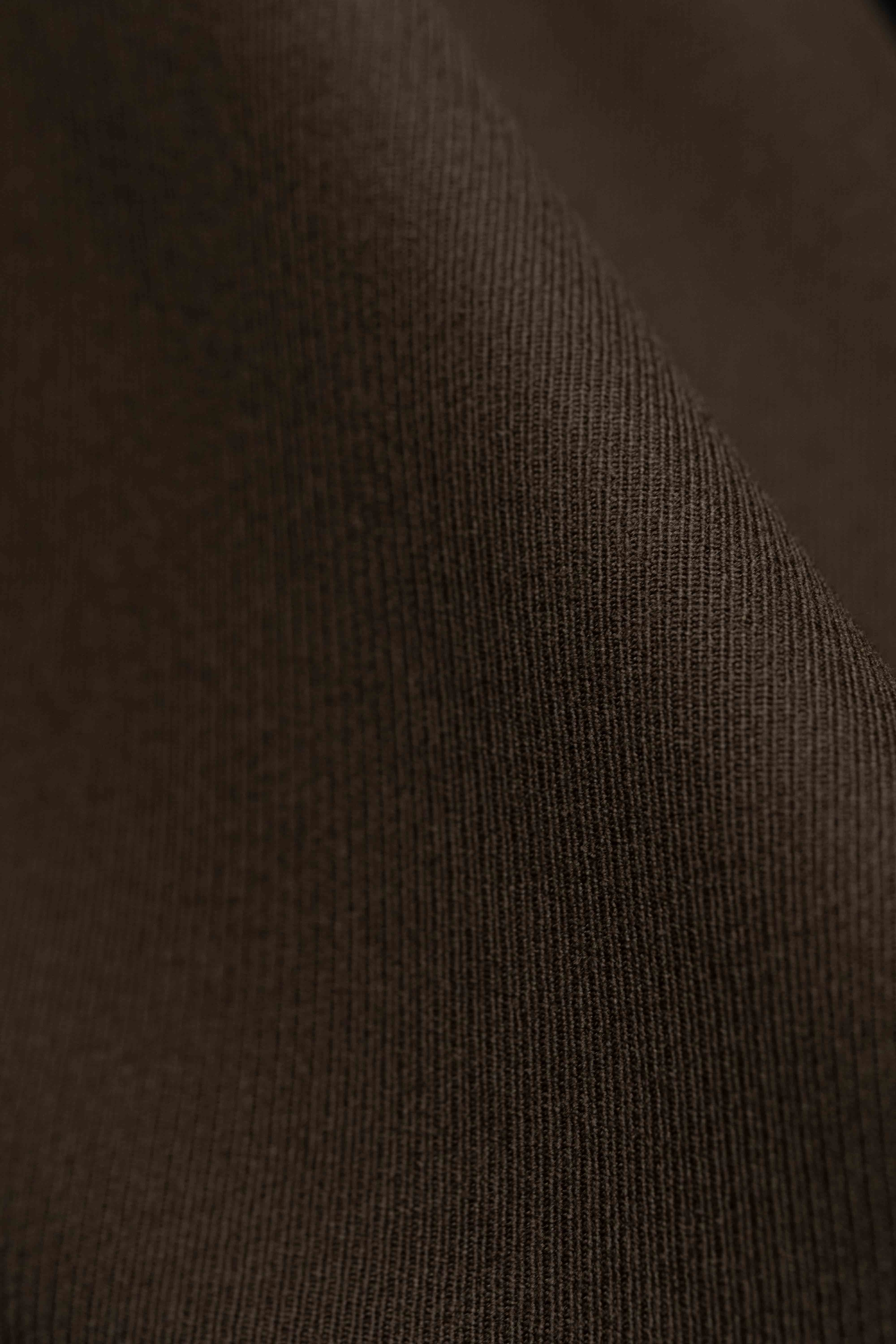 Men Suit fabric from UK in Brown Calvary Twill Wool