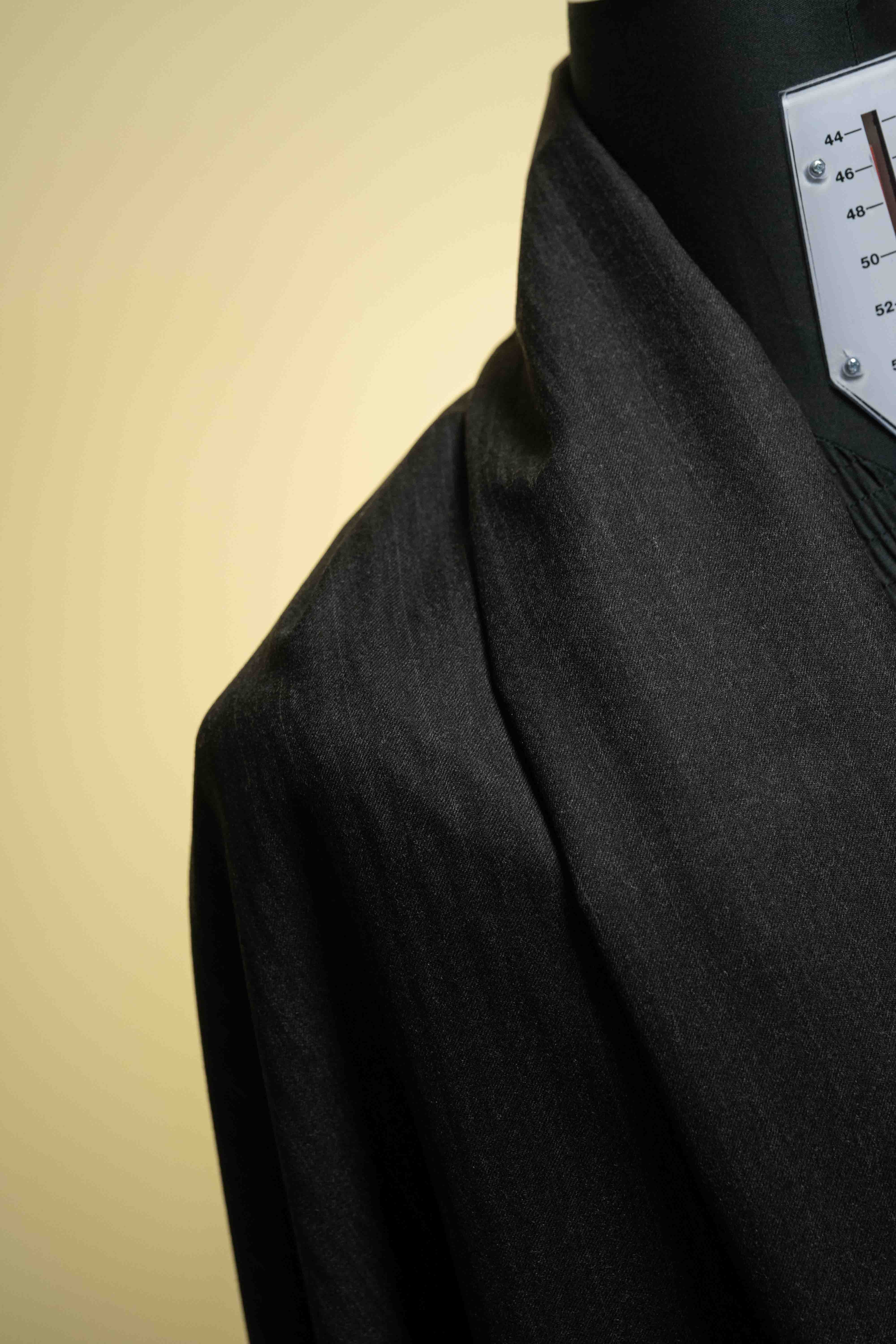 Men Suit fabric in Dark Brown 100's Mink Cashmere Stripe