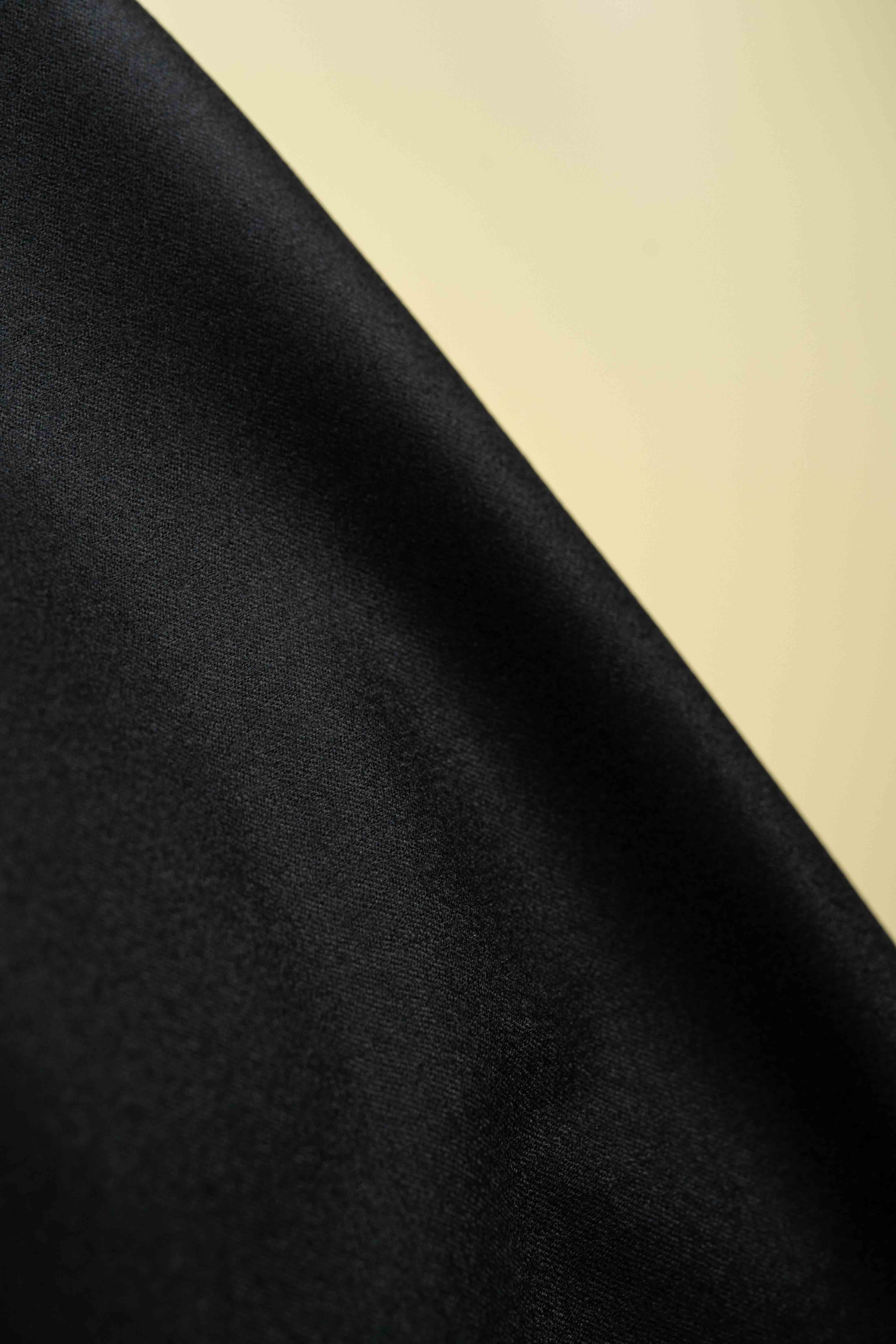 Men Suit fabric From VBC Black 120'S Flannel Wool