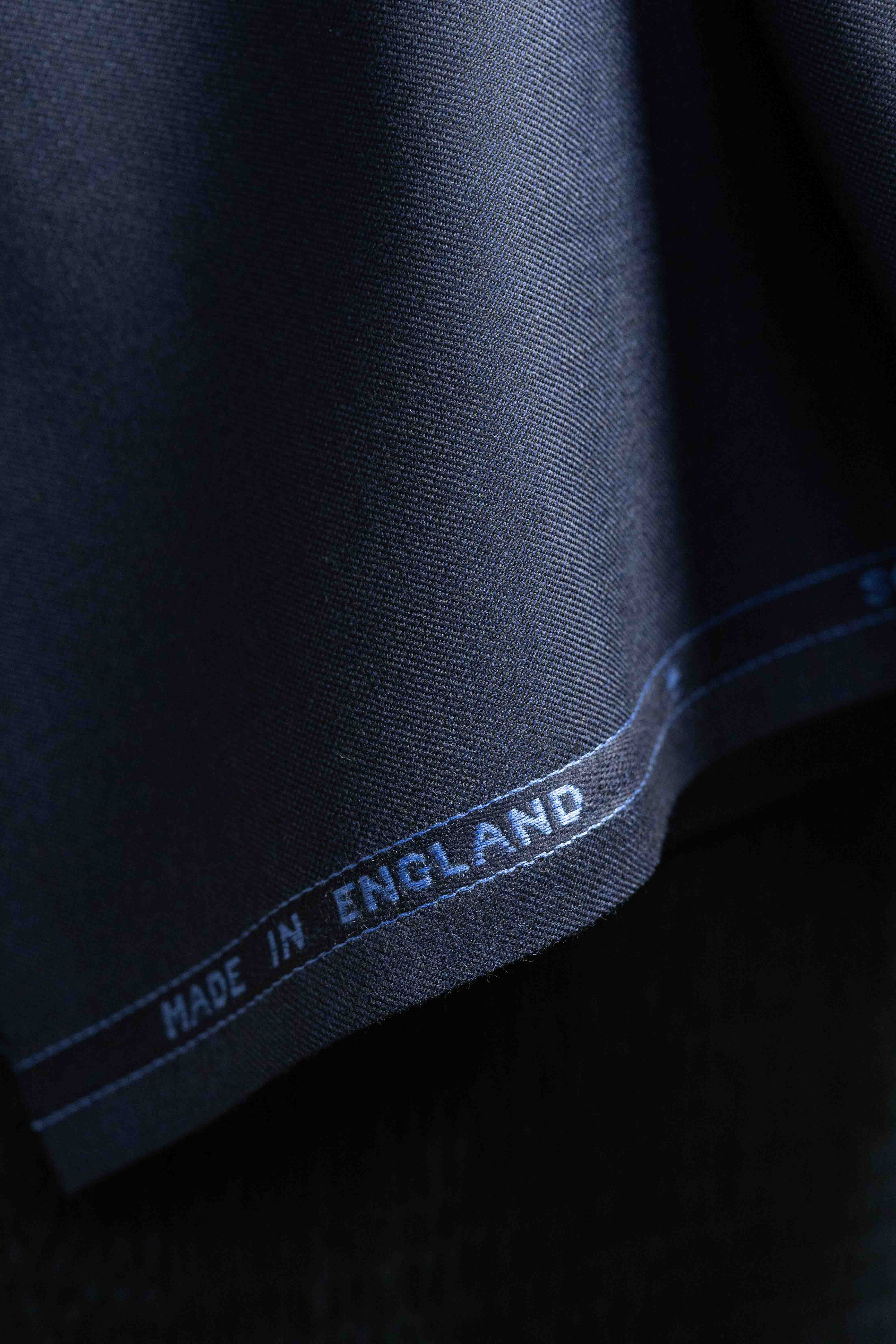 Men Suit fabric From Scabal Navy Wool