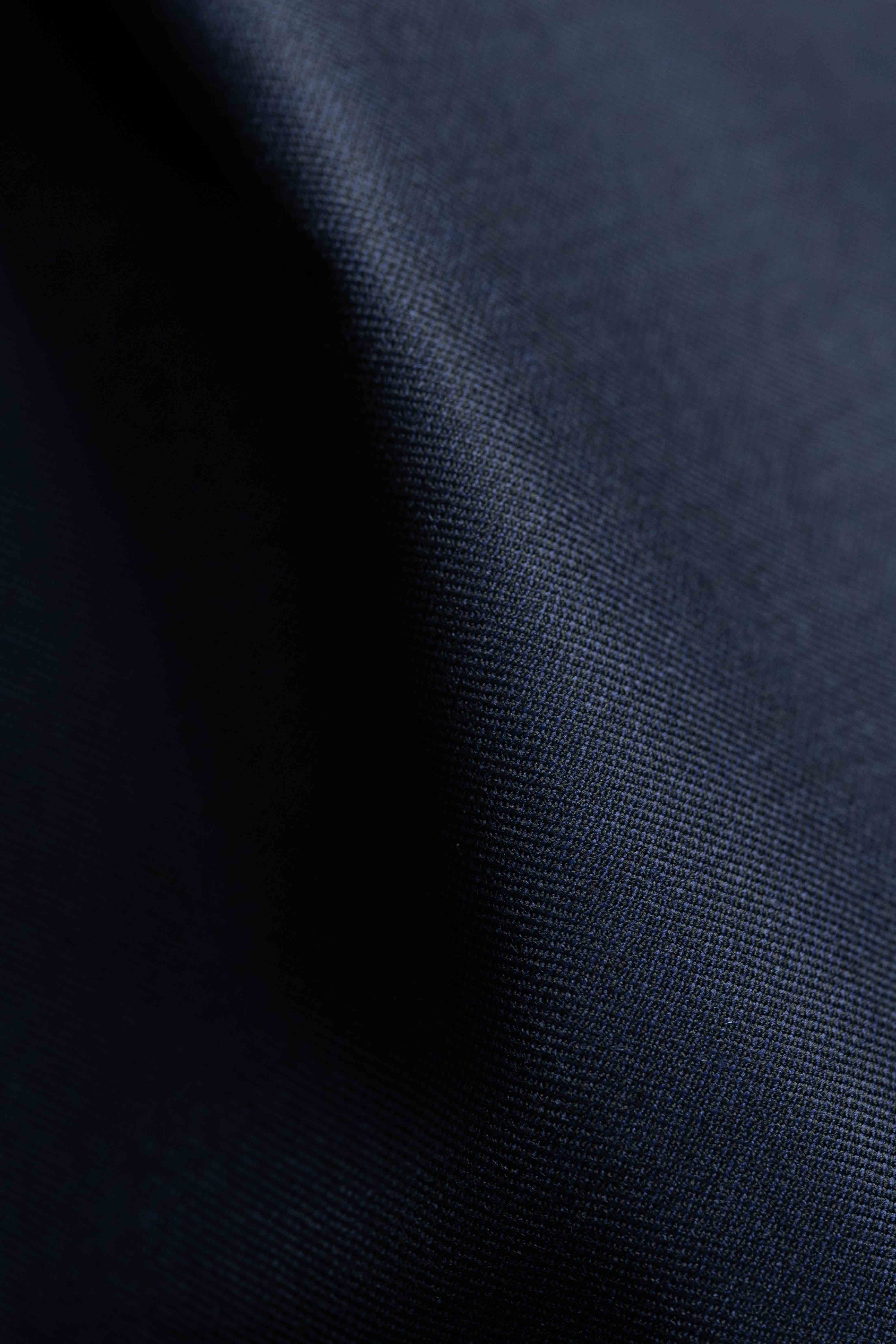 Men Suit fabric From Scabal Navy Wool