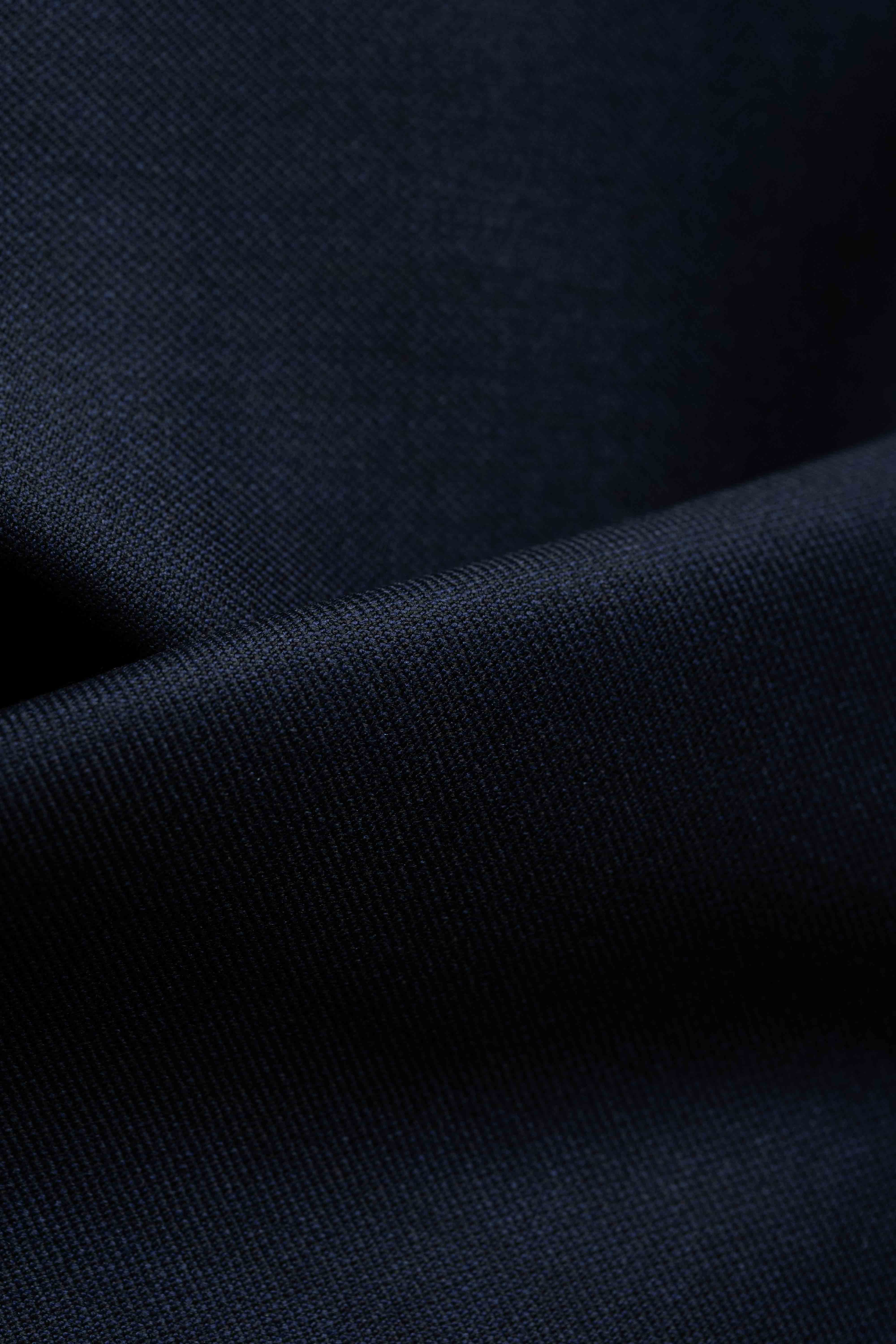 Men Suit fabric From Scabal Navy Wool