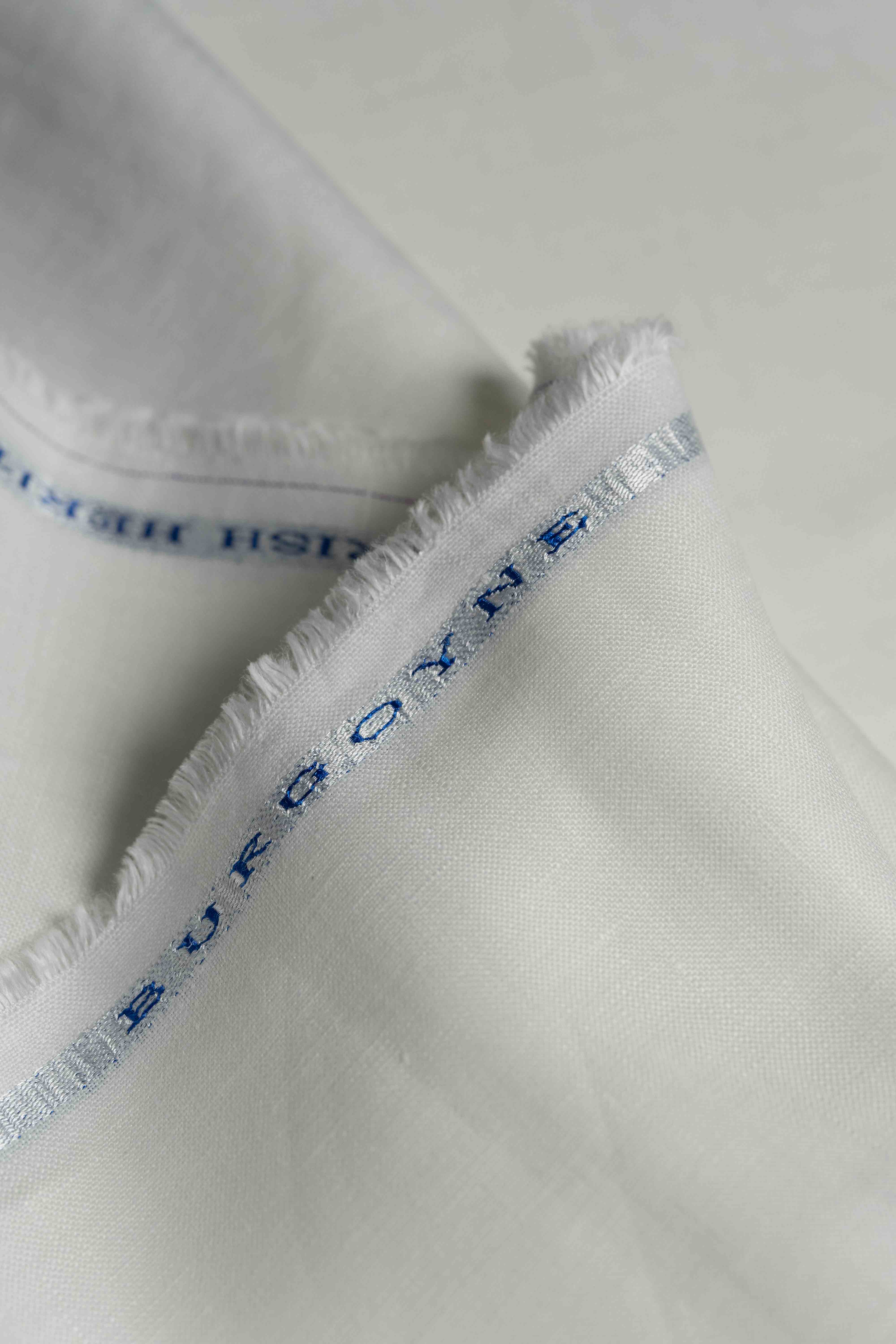 Linen Shirting in 80 Lea Pure White