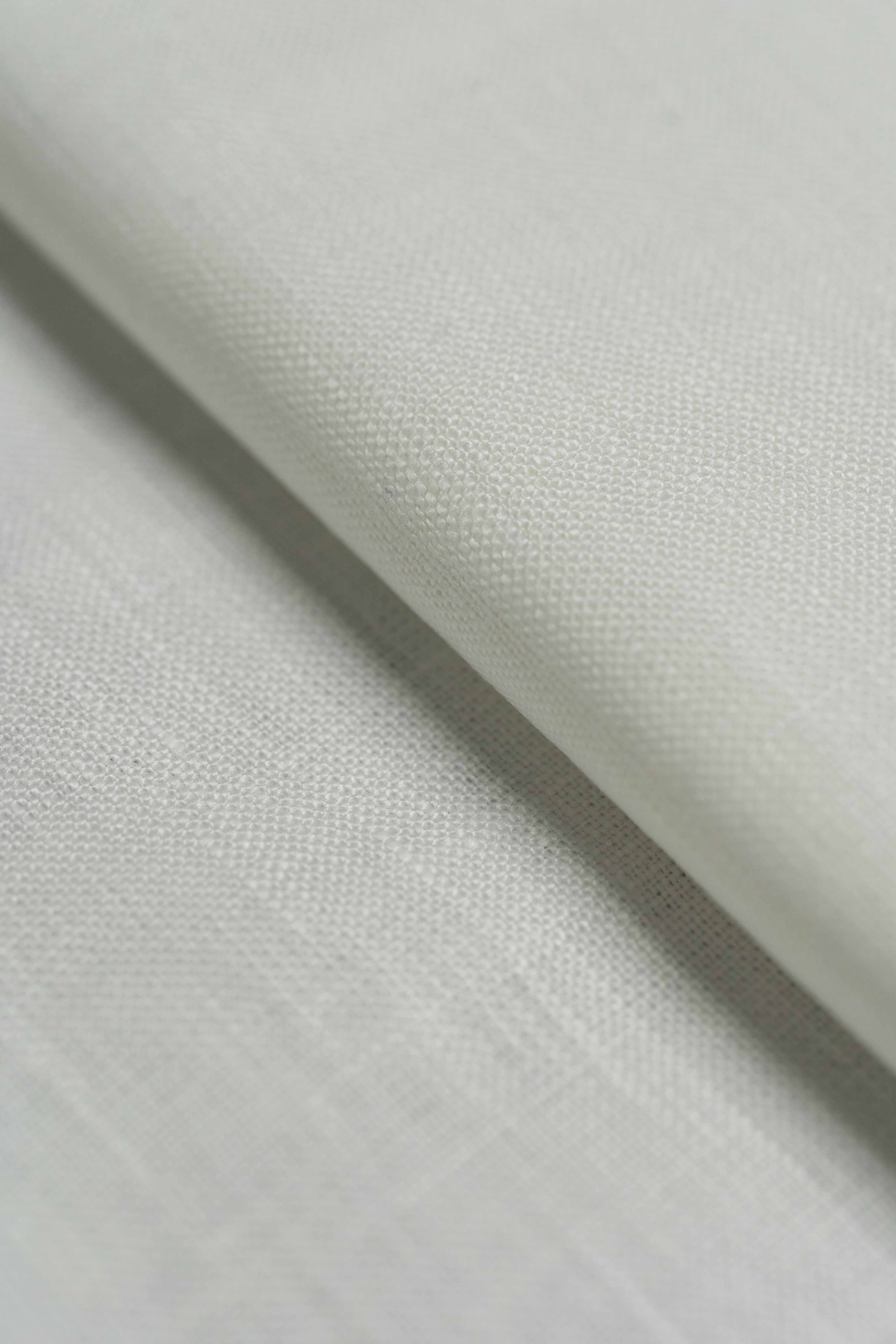 Linen Shirting in 80 Lea Pure White
