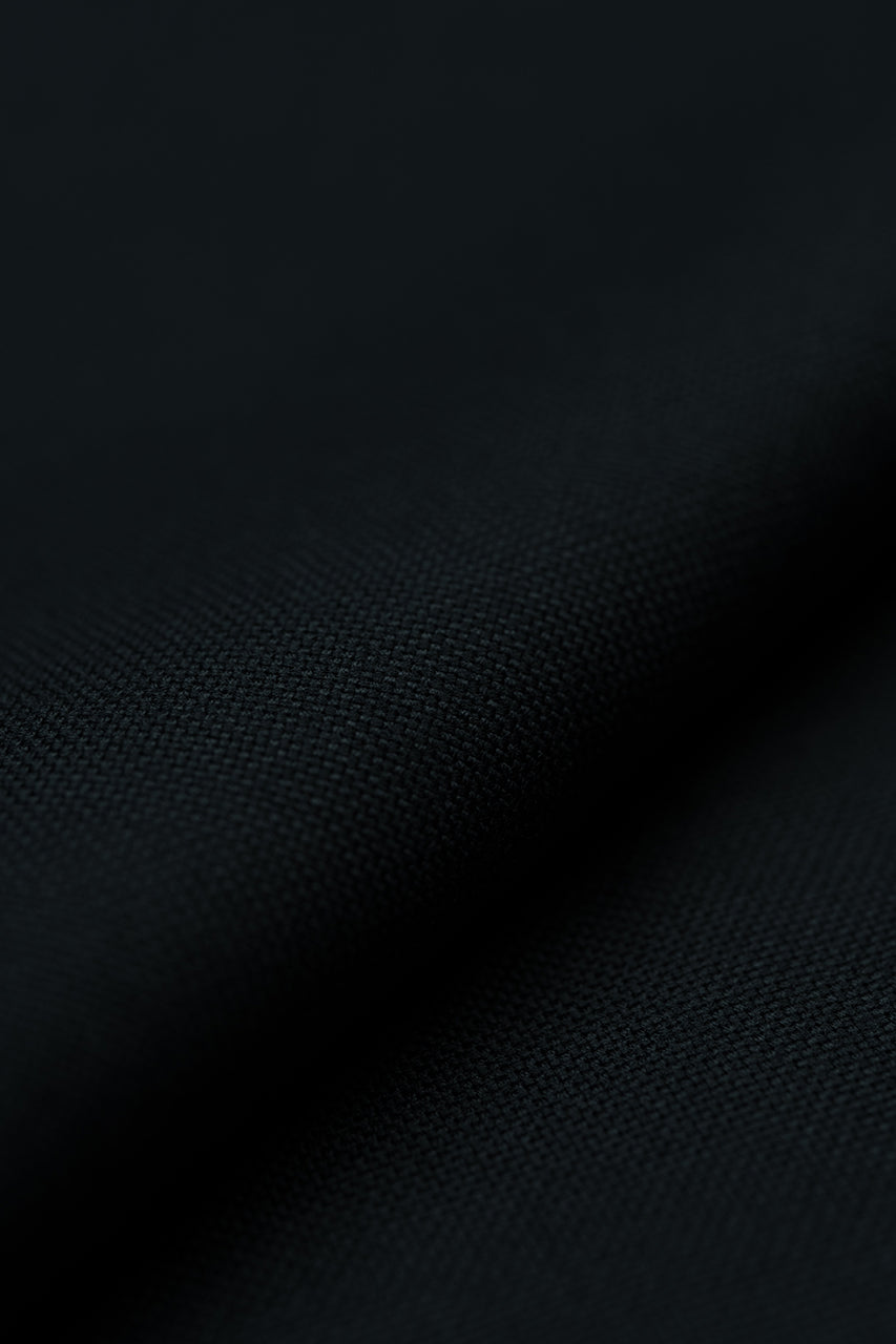 GC50249 Groves & Lindley  Black 350g Plain Wool for Suits