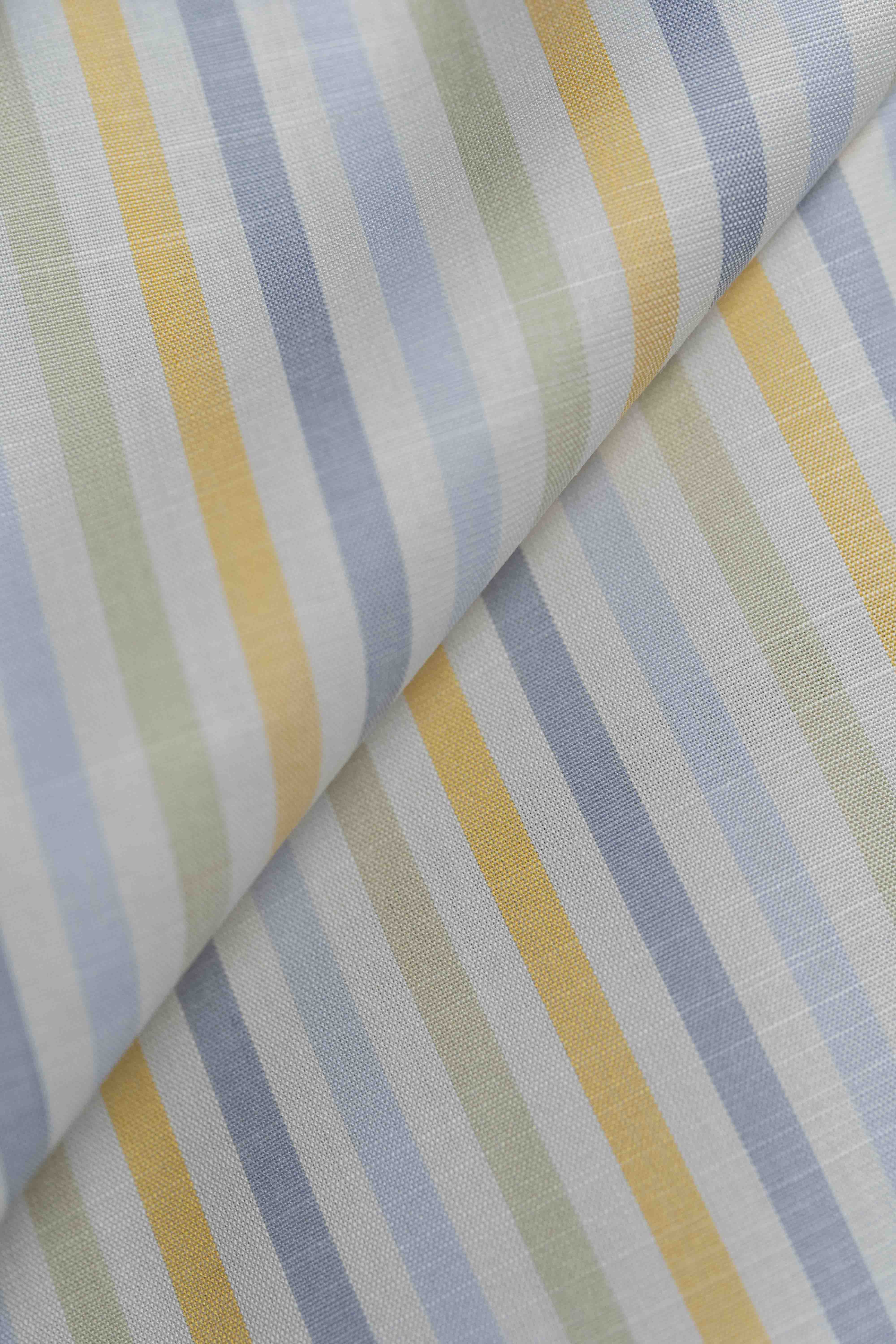 Alumo Cotton Shirting in Fancy Stripe