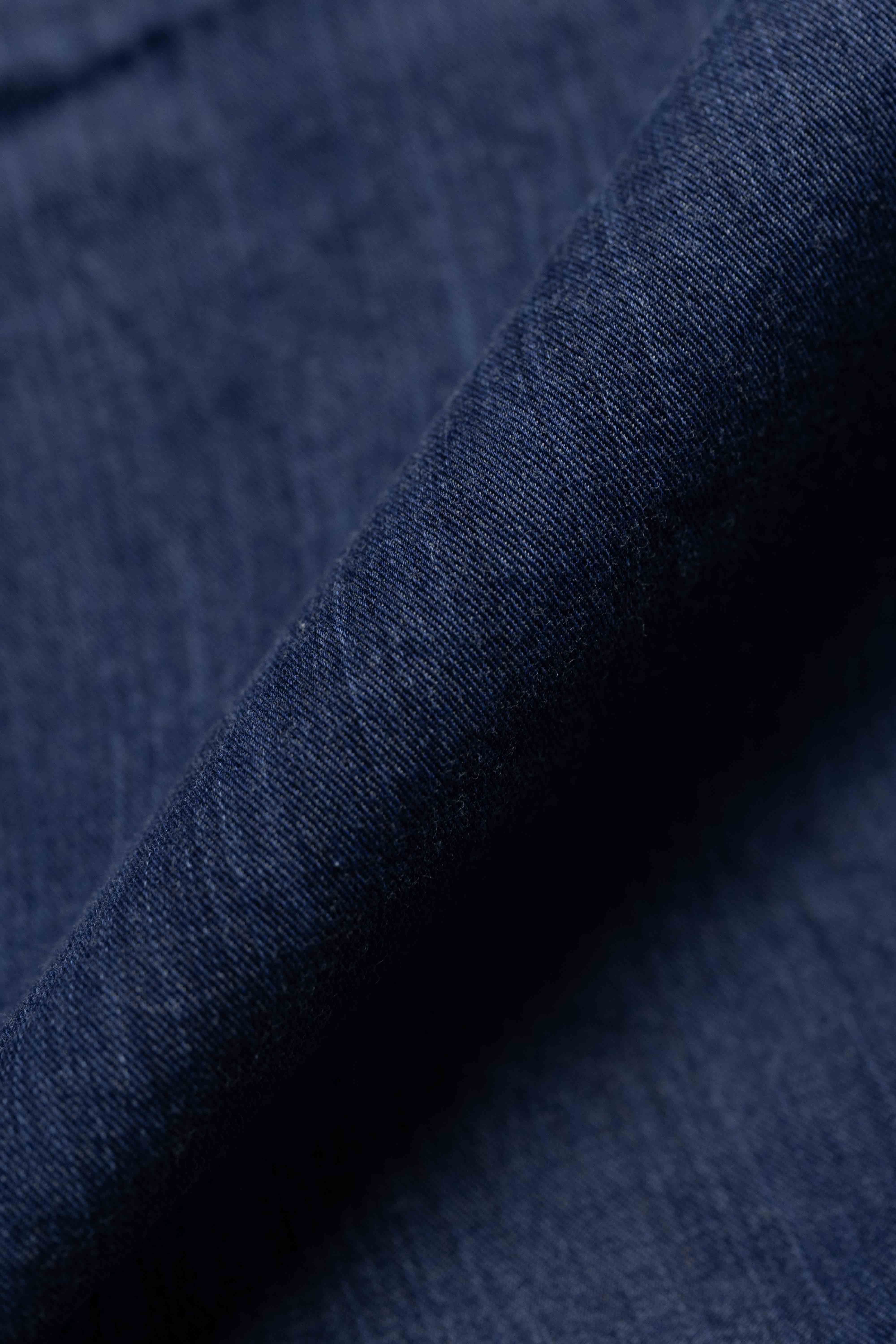 Washed indigo denim shirting
