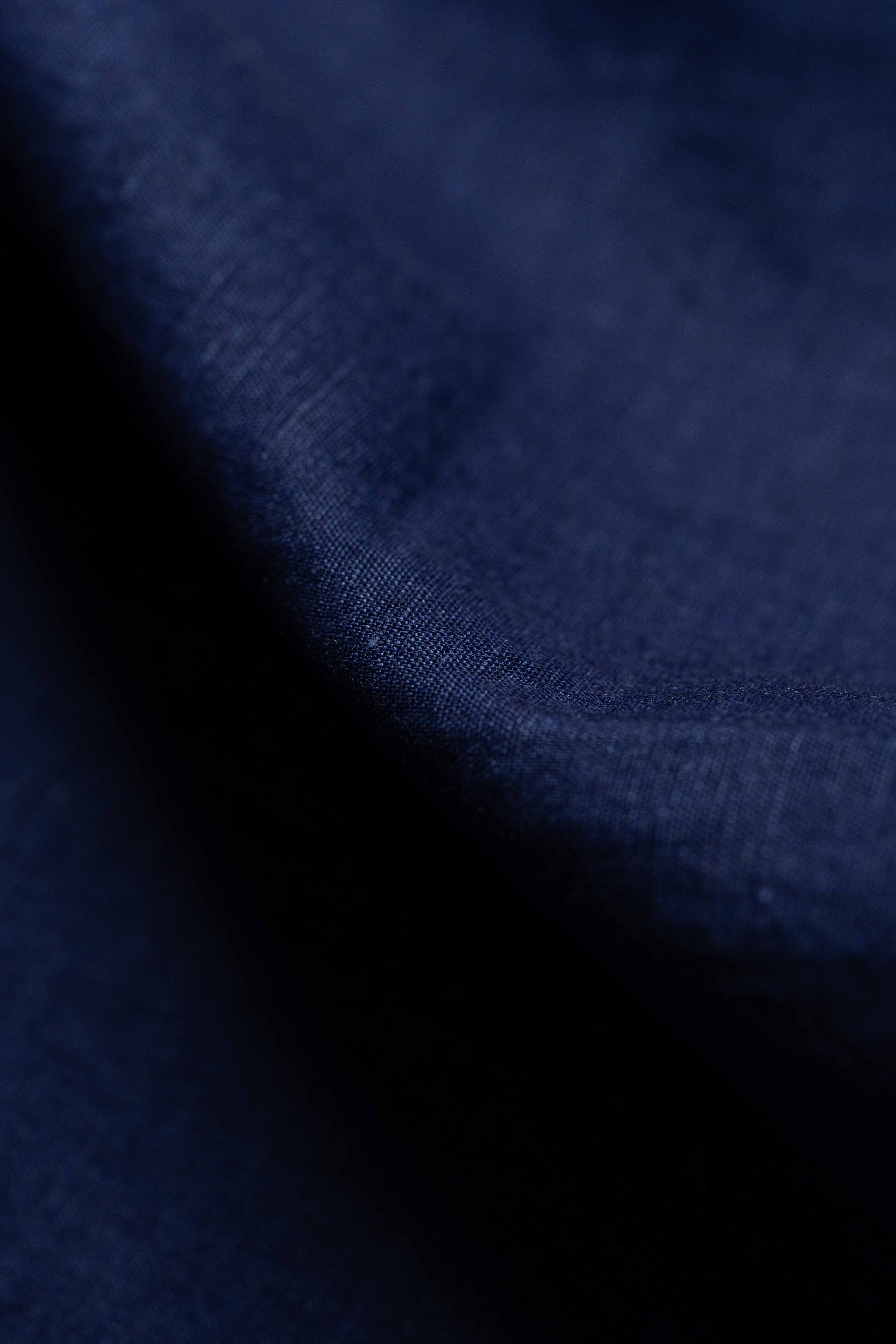 Linen & Cotton in Indigo Dye Shirting