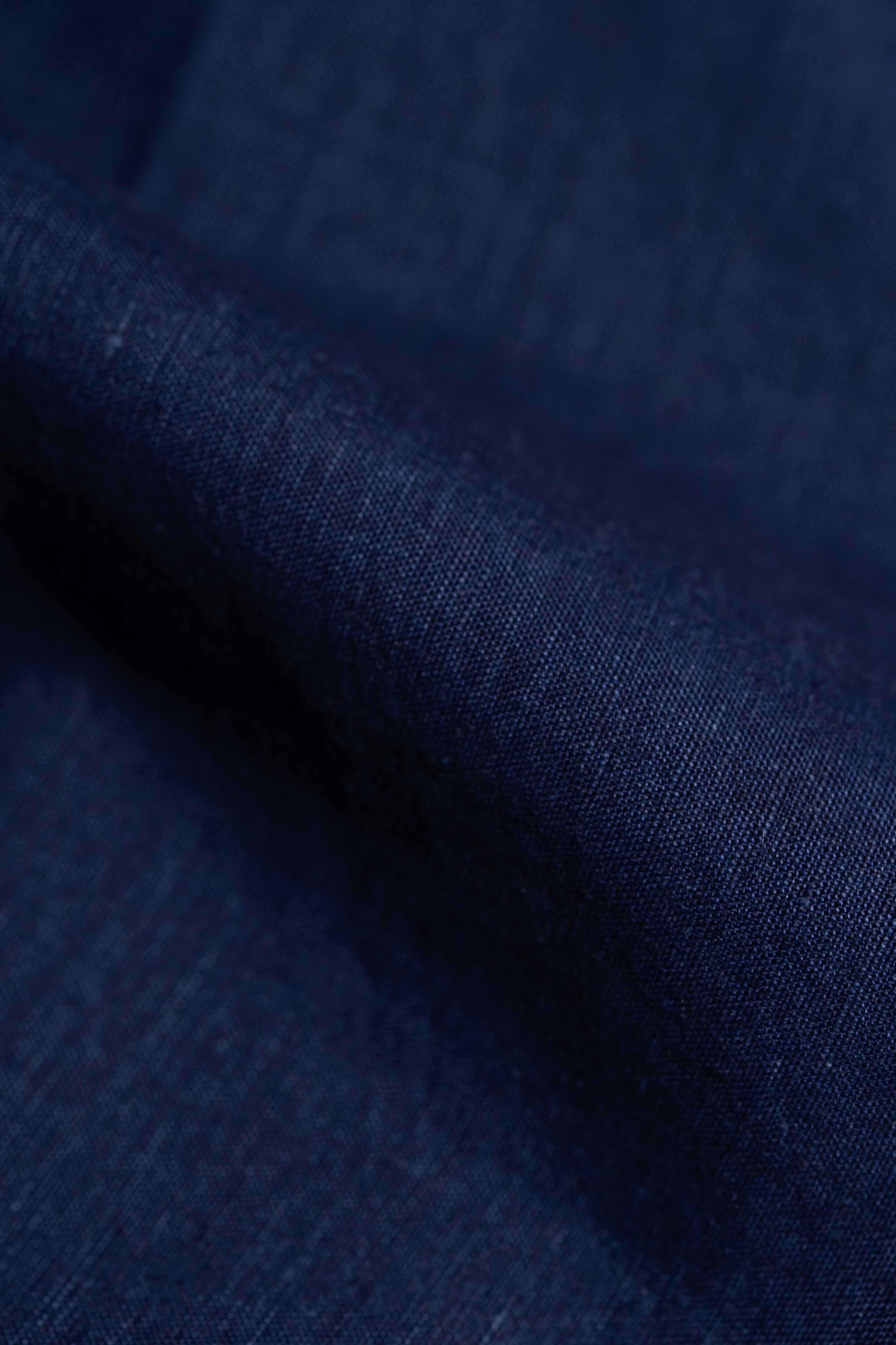 Linen & Cotton in Indigo Dye Shirting