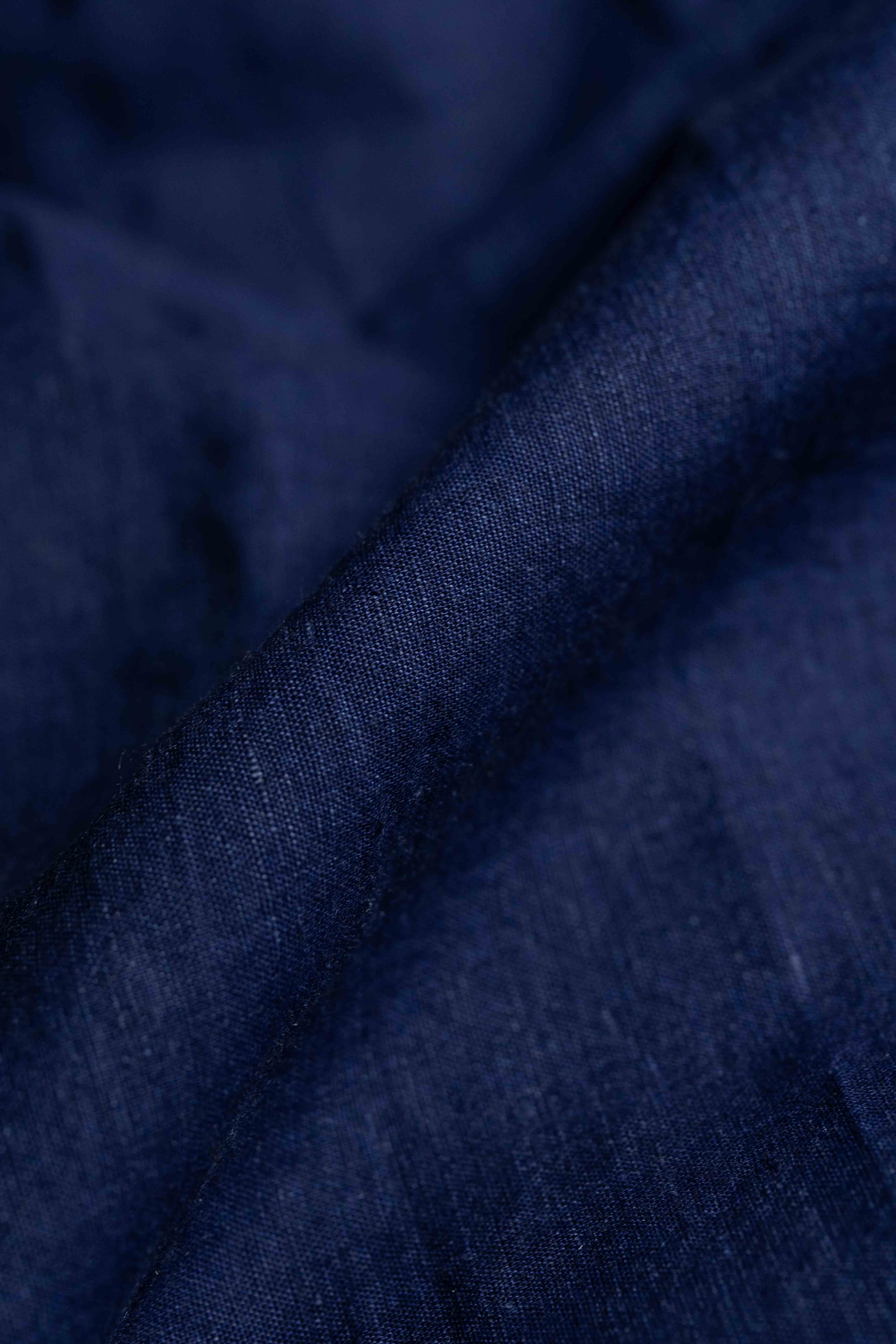 Linen & Cotton in Indigo Dye Shirting