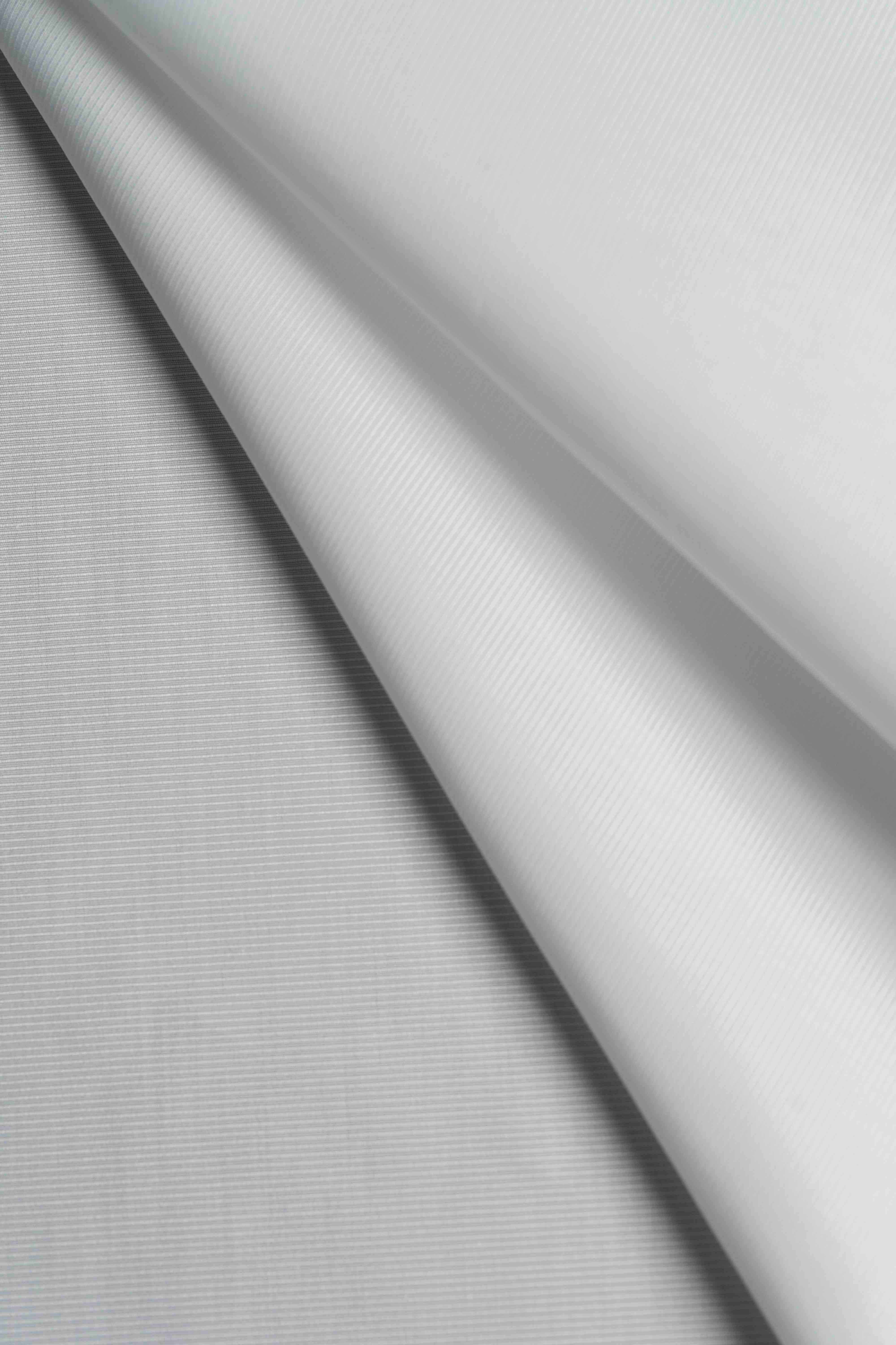 Thomas Mason White Stripe Shirting