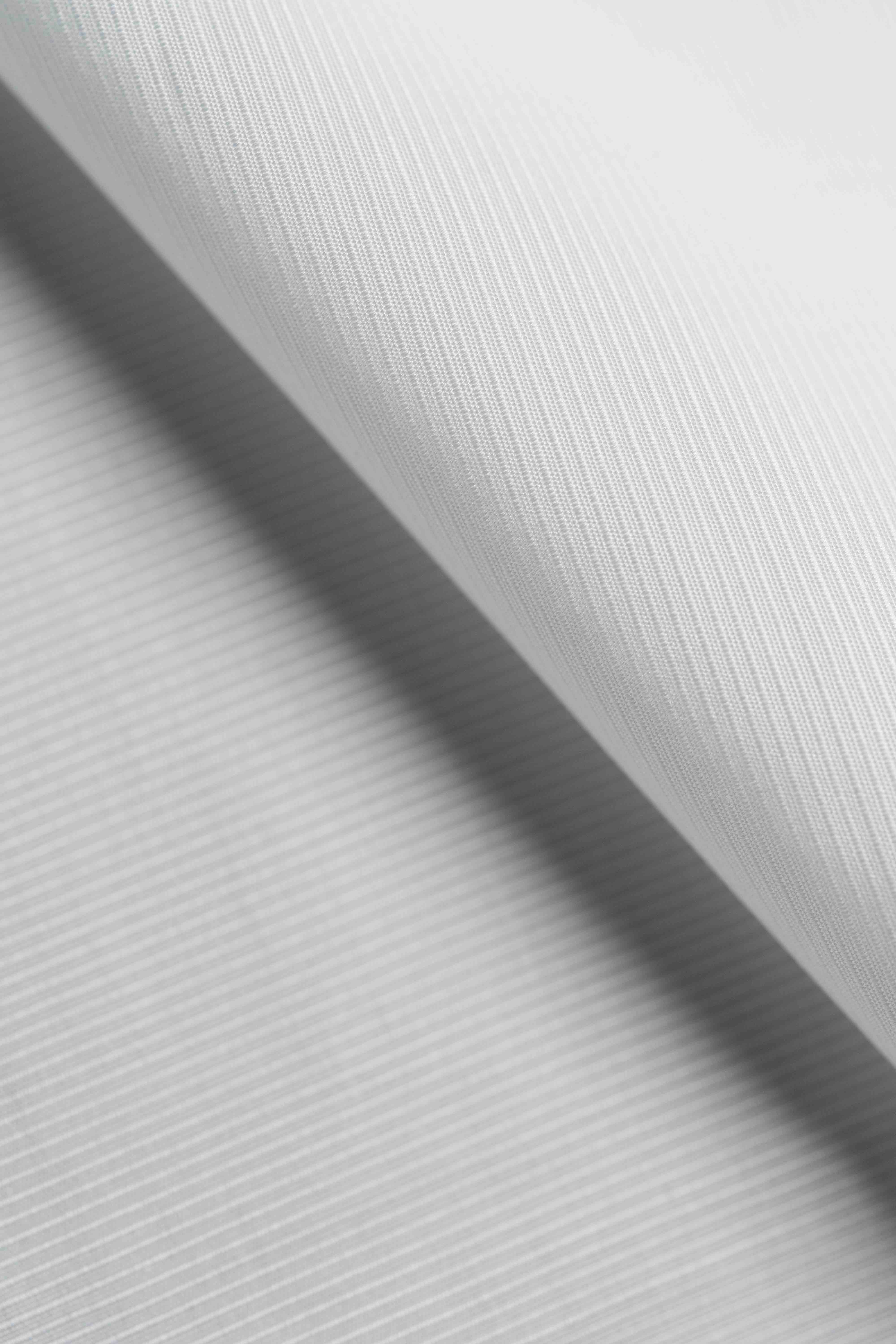 Thomas Mason White Stripe Shirting