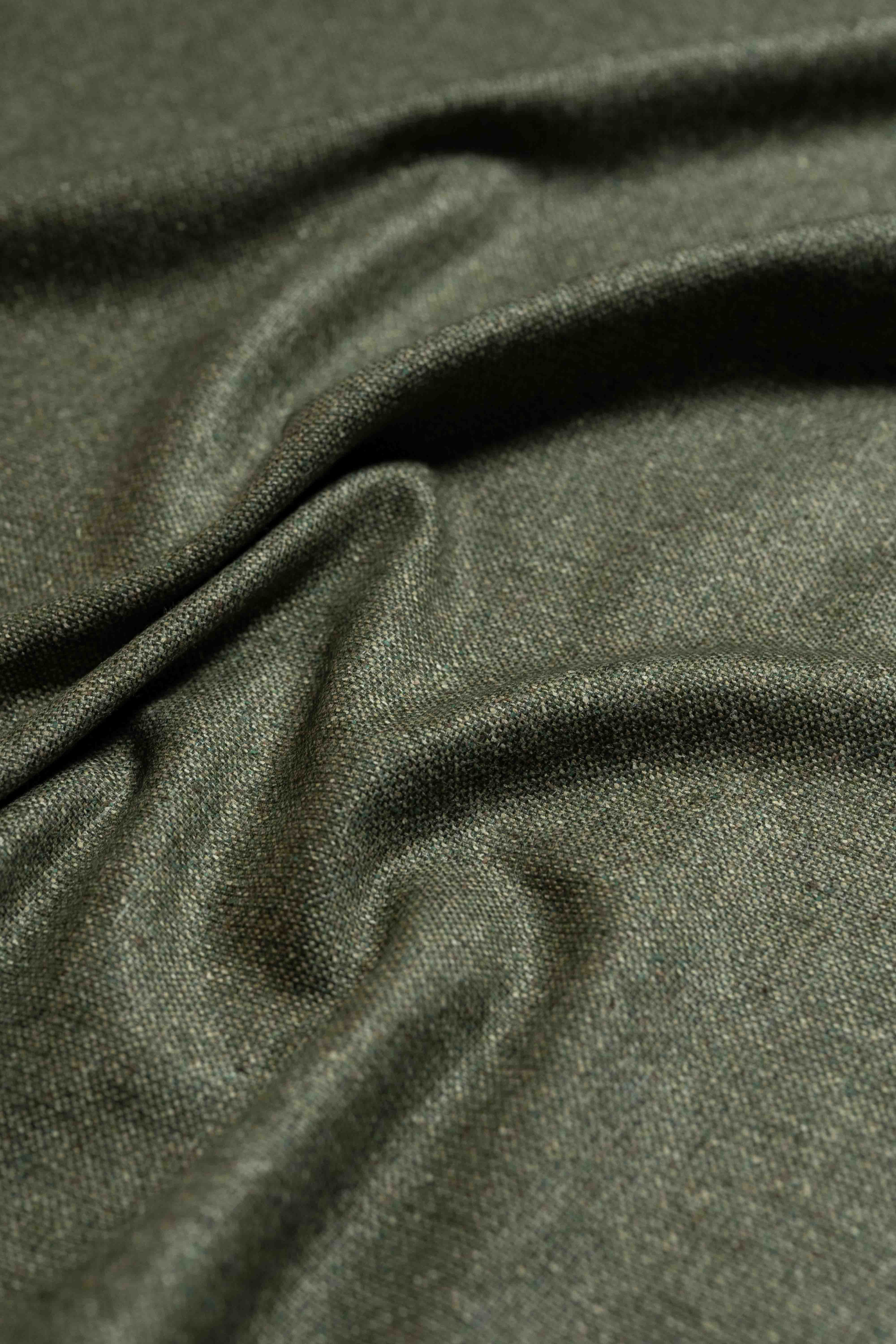 Green Cashmere Silk Fabric