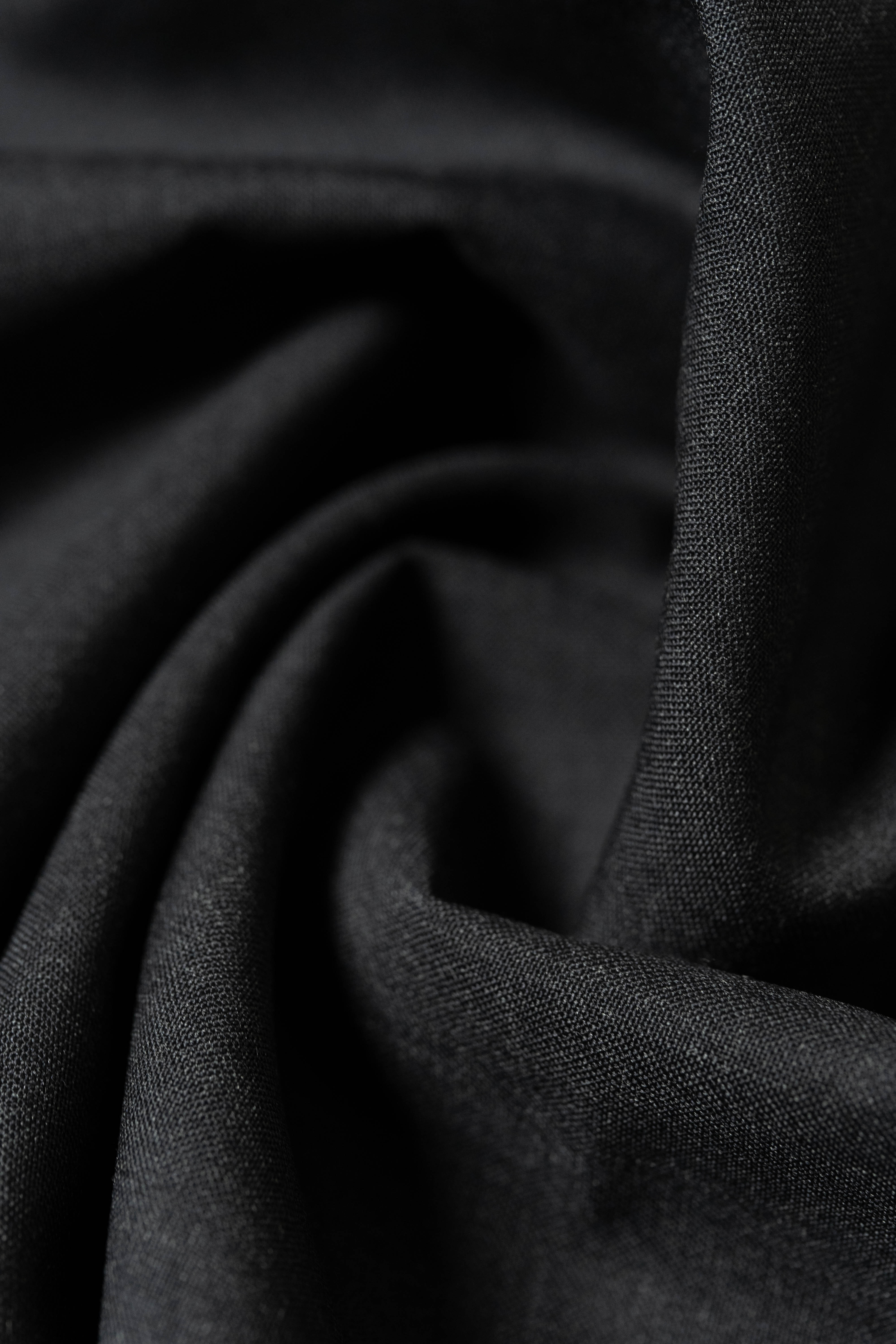 Barrington Super 120's Charcoal Trousers Fabric in Panama Weave (41027)-1.7m - Yoo's Club