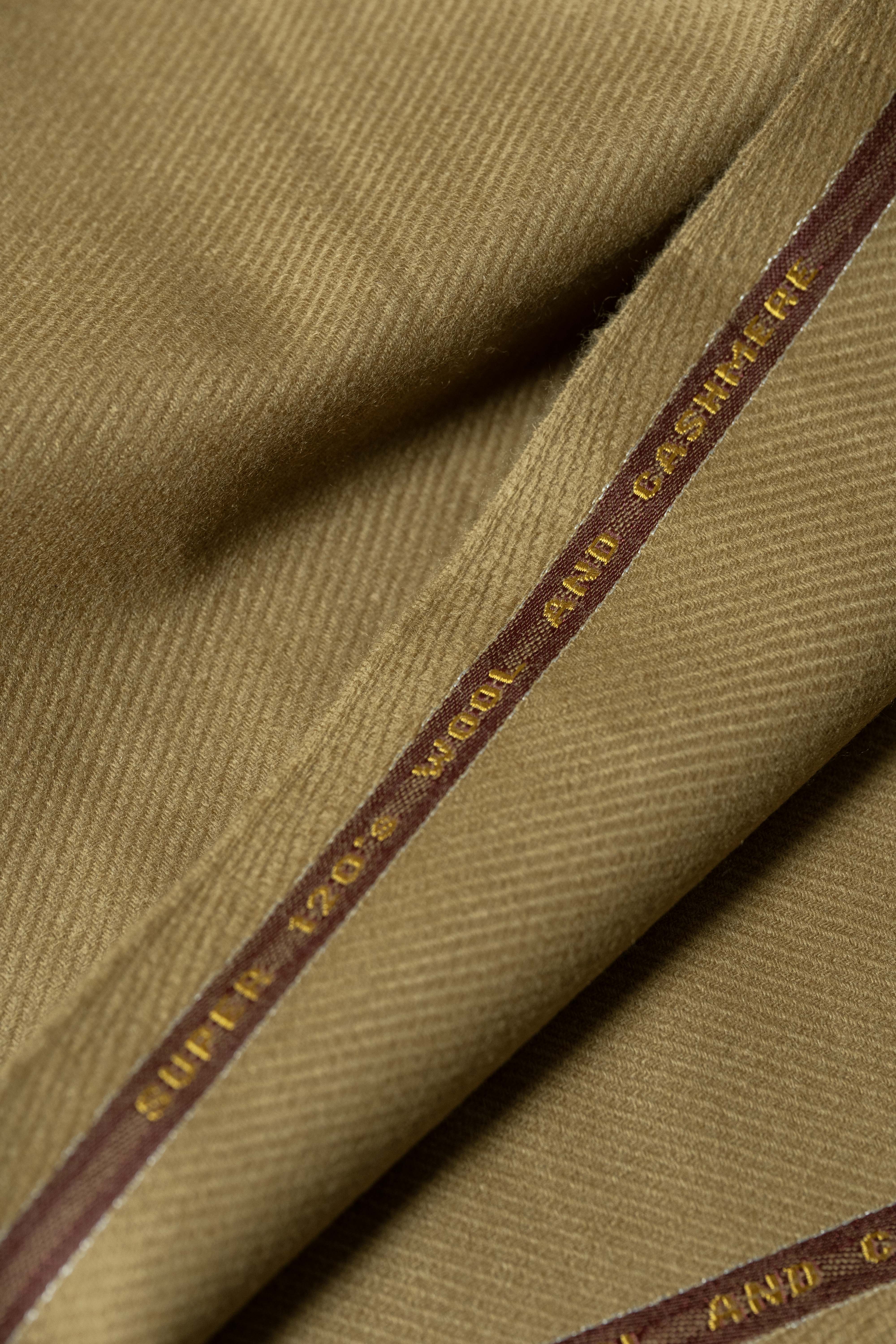Barrington Camel Twill 120's & Cashmere (51004)-2.8m+1m+1.1m+1.2m+1.3m - Yoo's Club