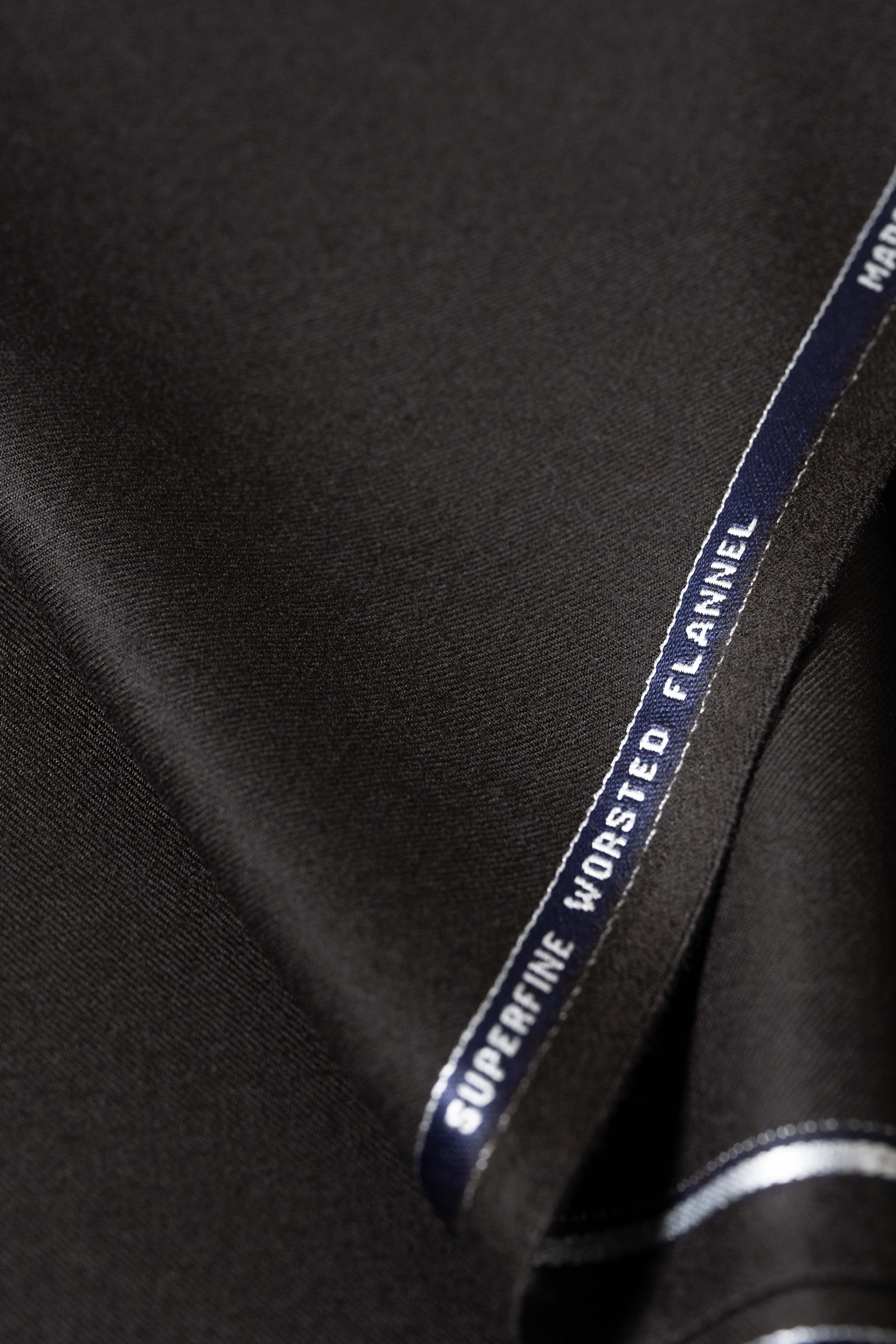 Barrington Brown Superfine Worsted Flannel Suit Fabric (GC30408)-3m - Yoo's Club