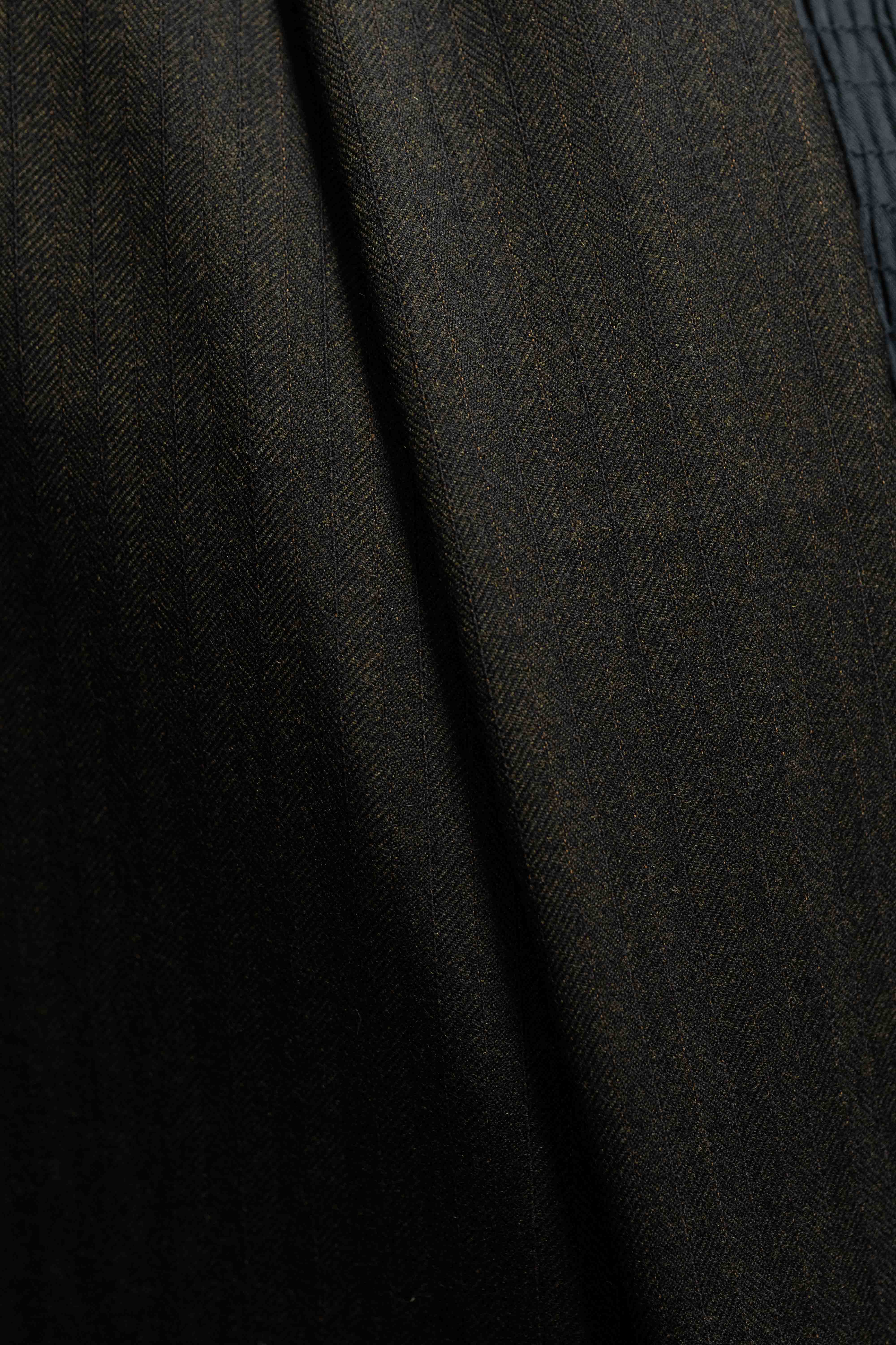 Dark Brown Herringbone Super 90's & Vicuna Suit Fabric
