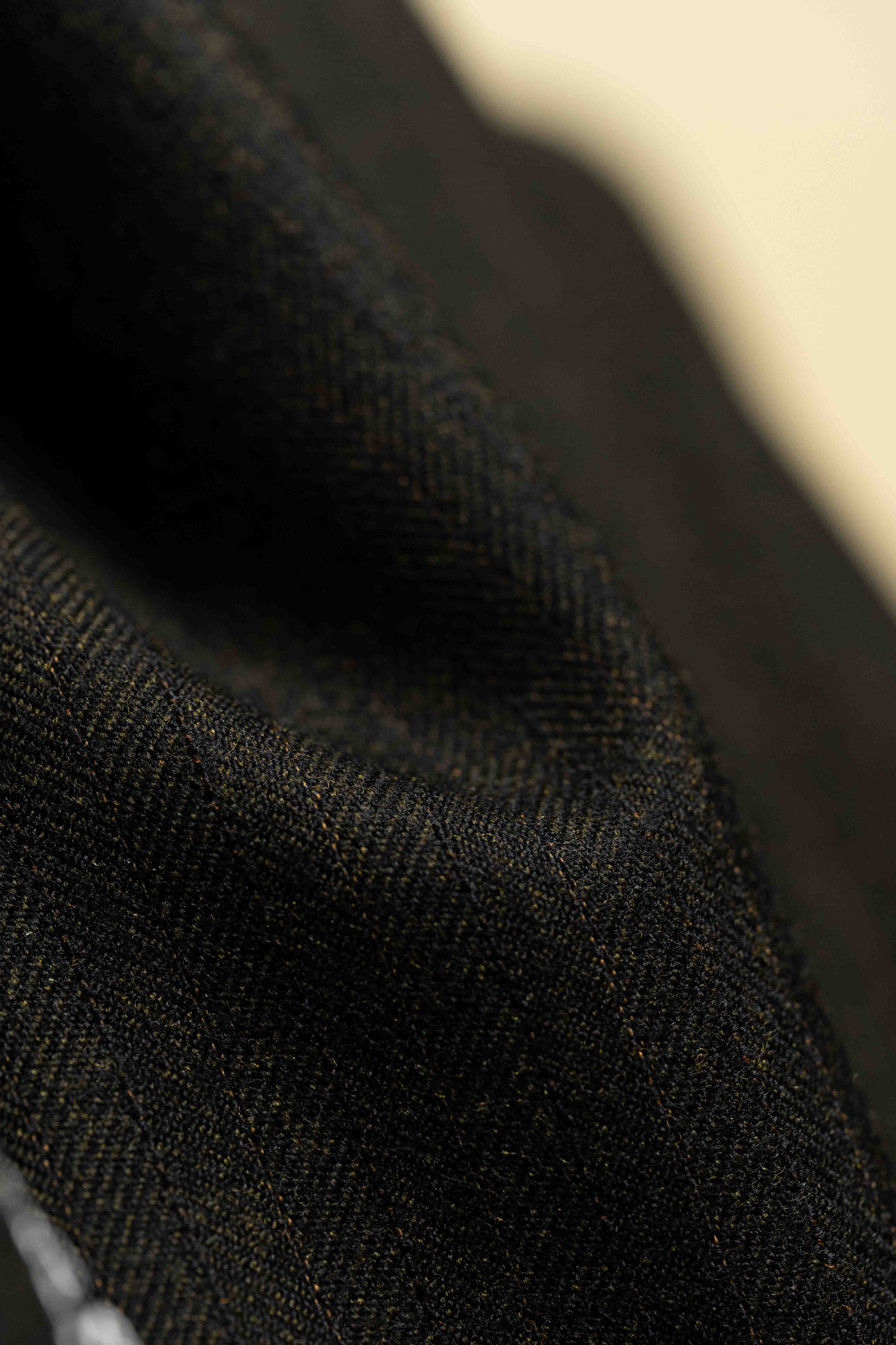 Dark Brown Herringbone Super 90's & Vicuna Suit Fabric