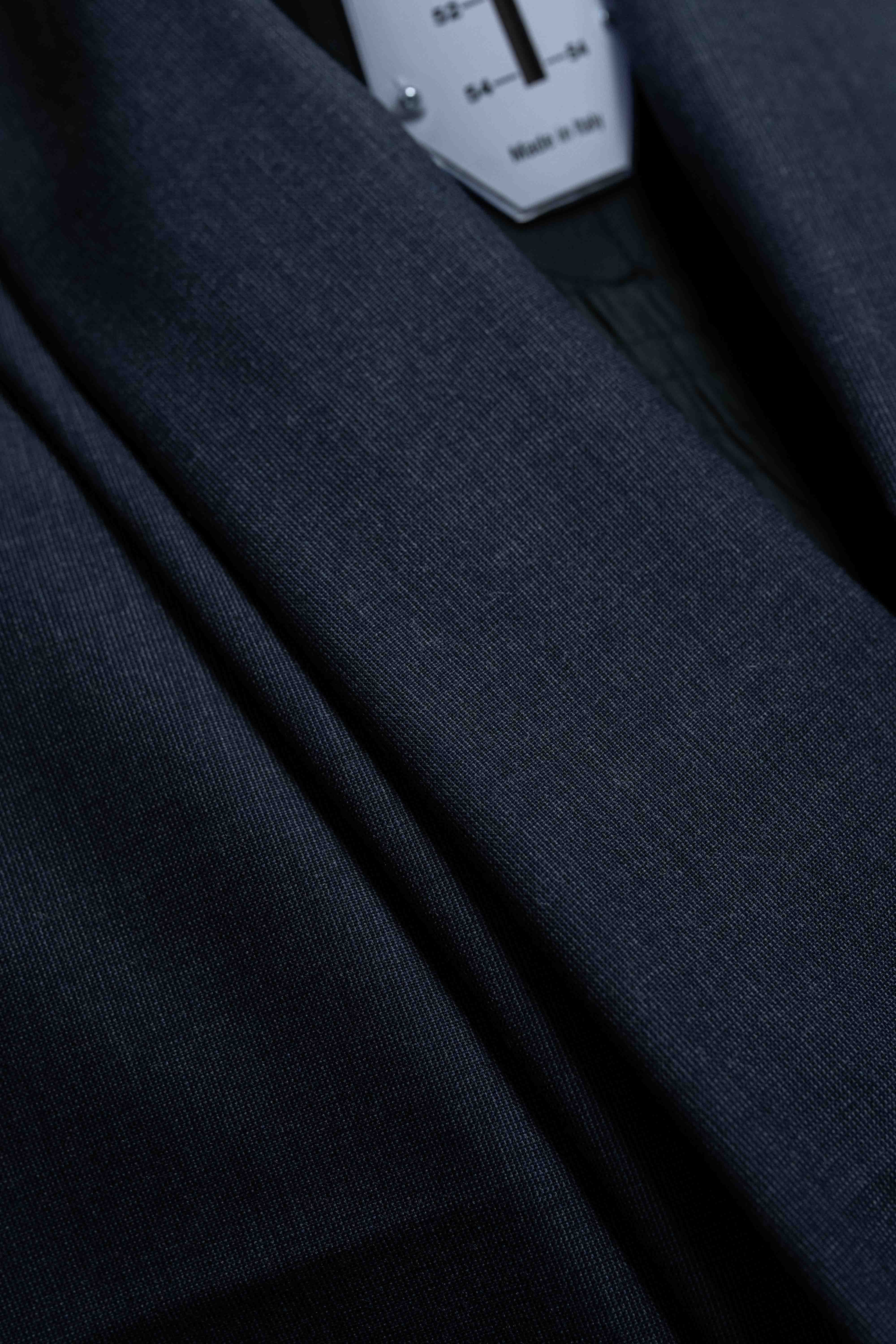 Blue Wool Suit Fabric