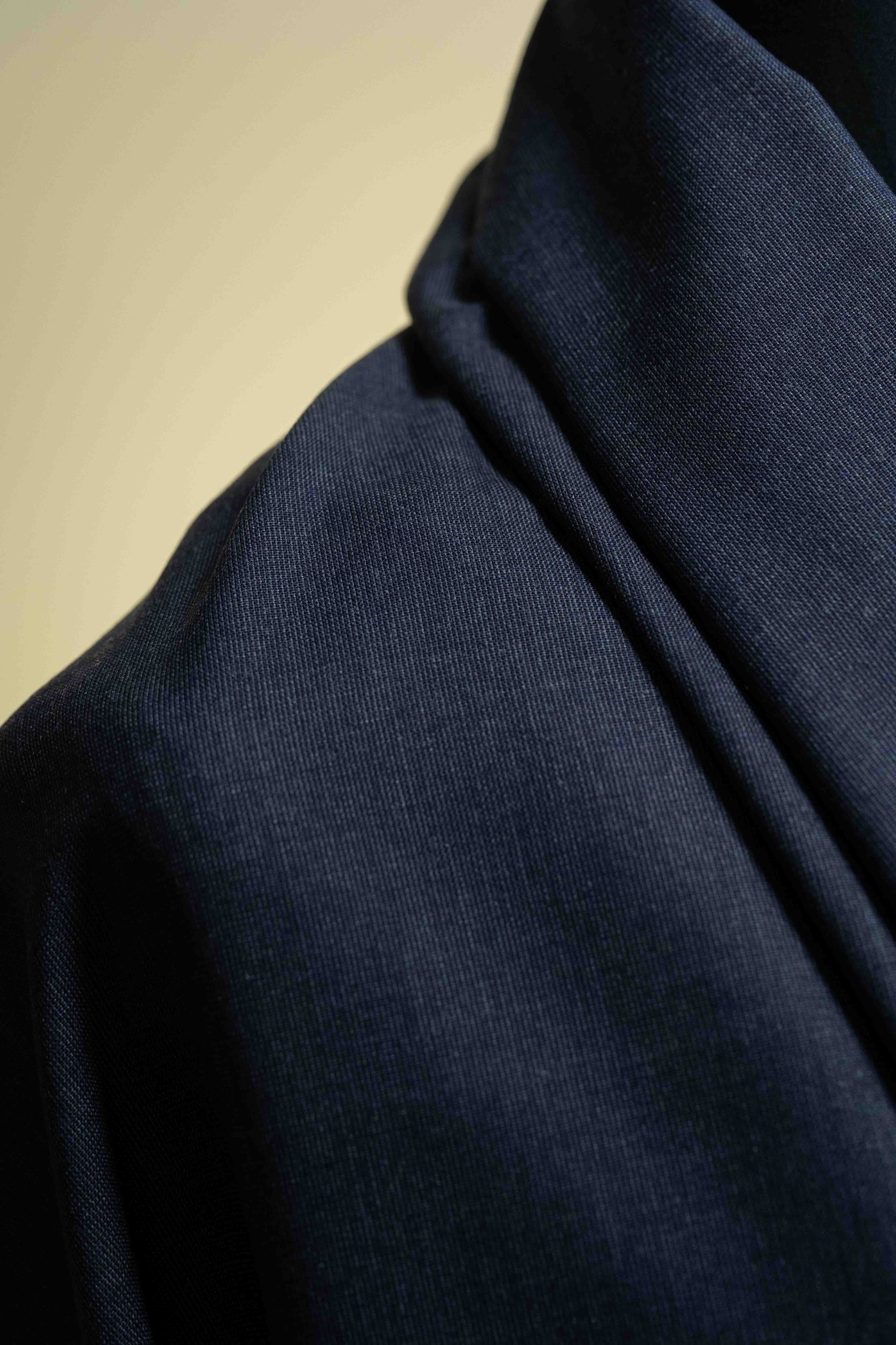 Blue Wool Suit Fabric