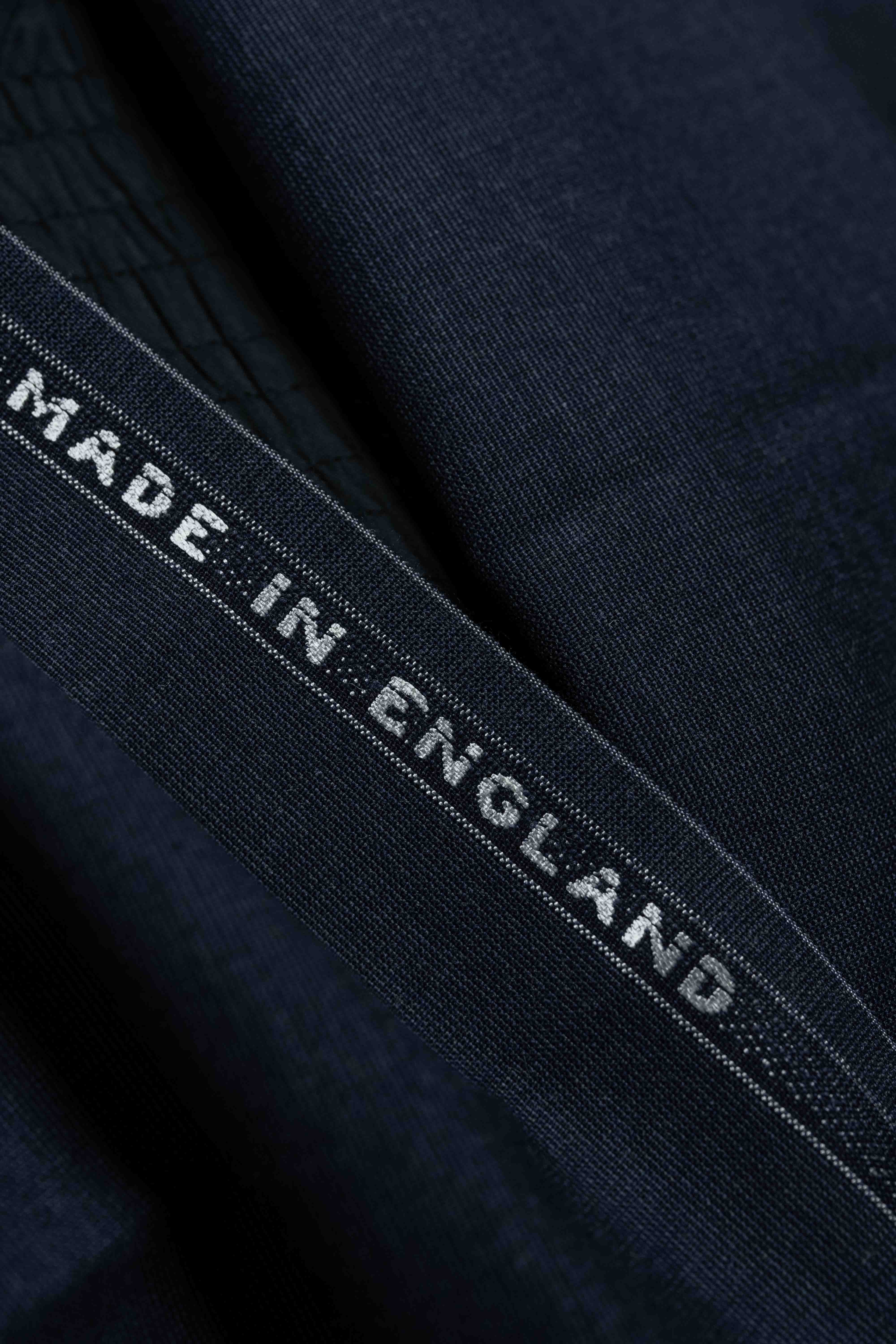 Blue Wool Suit Fabric