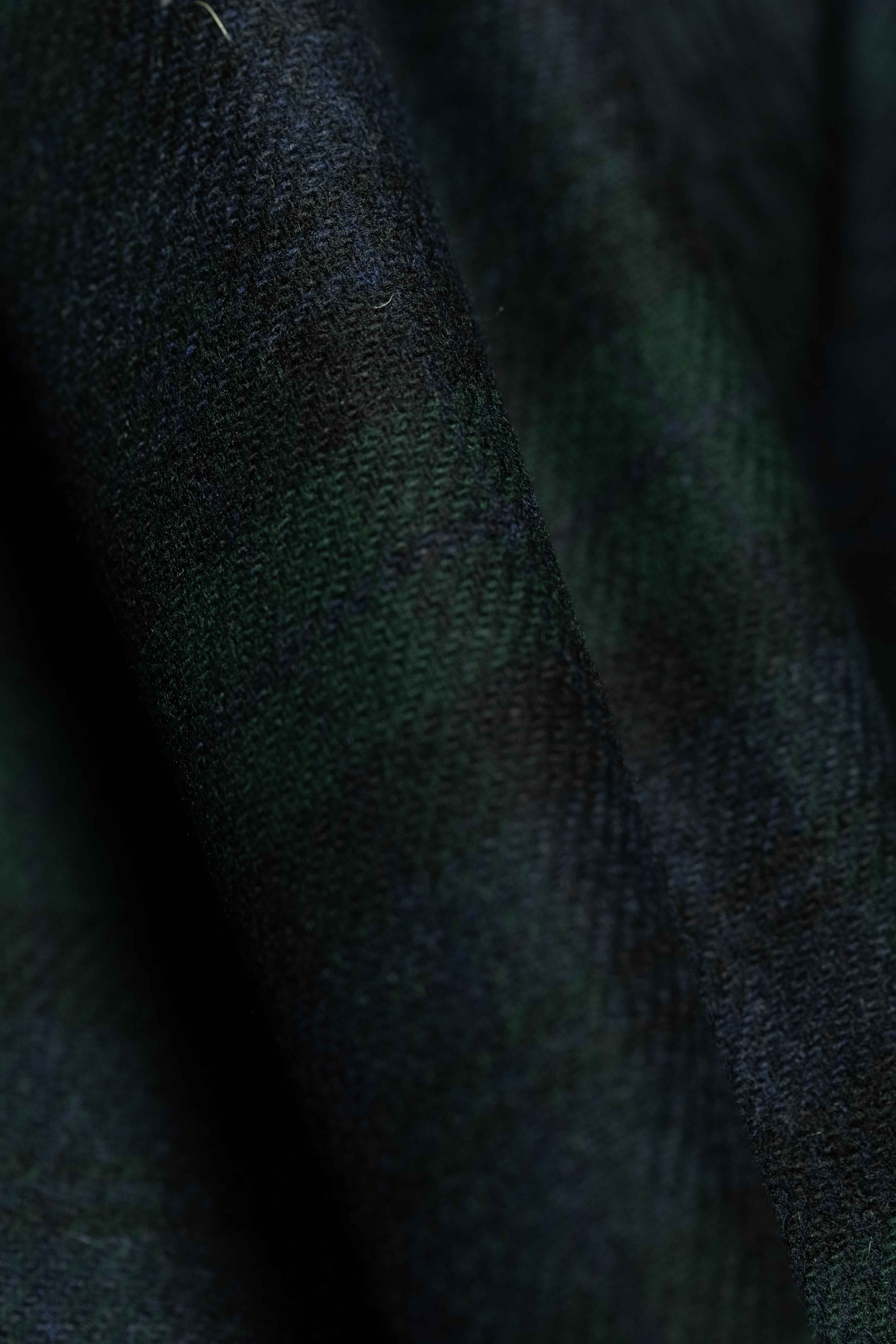 Green Fancy Check Wool Vintage Suit Fabric