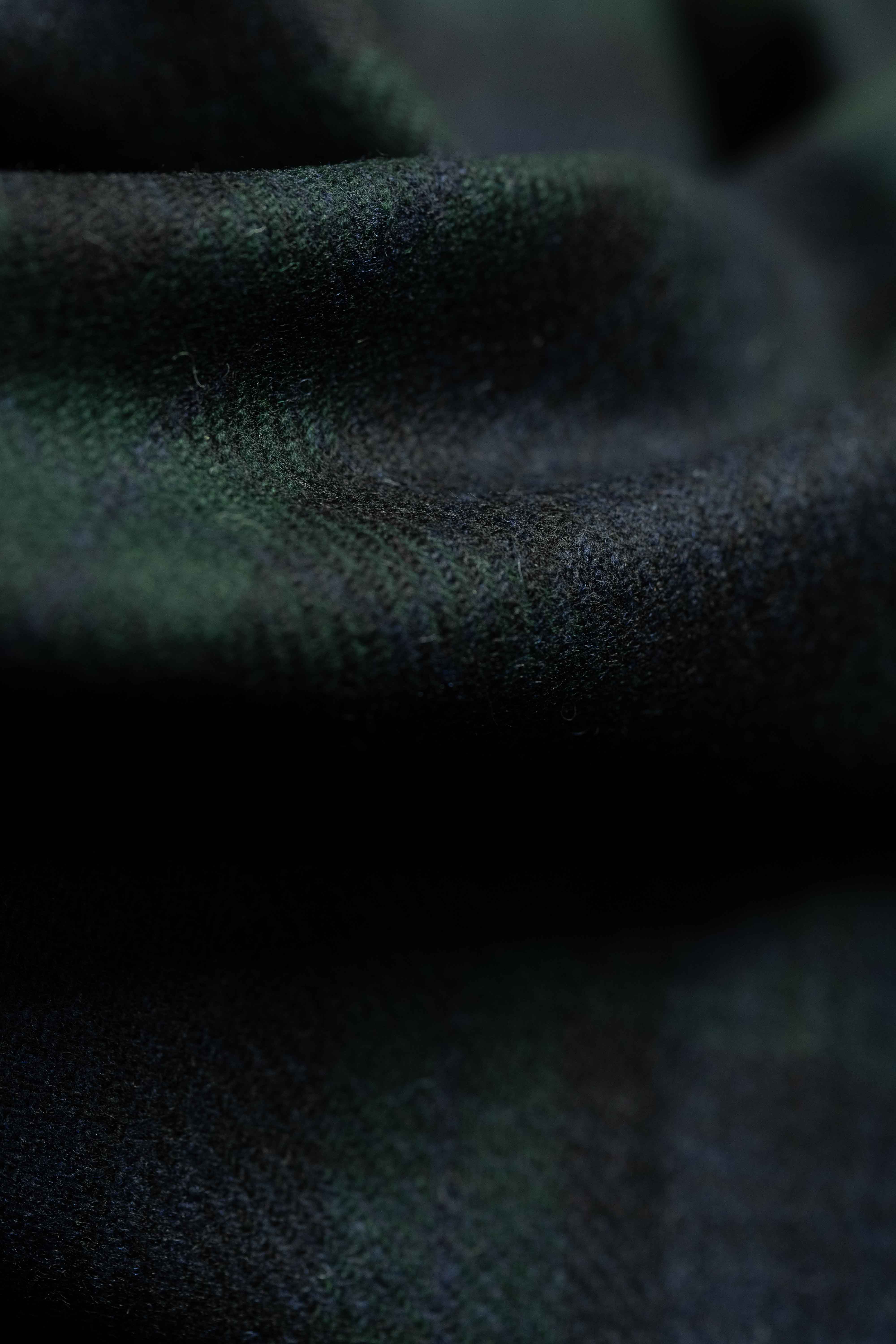 Green Fancy Check Wool Vintage Suit Fabric