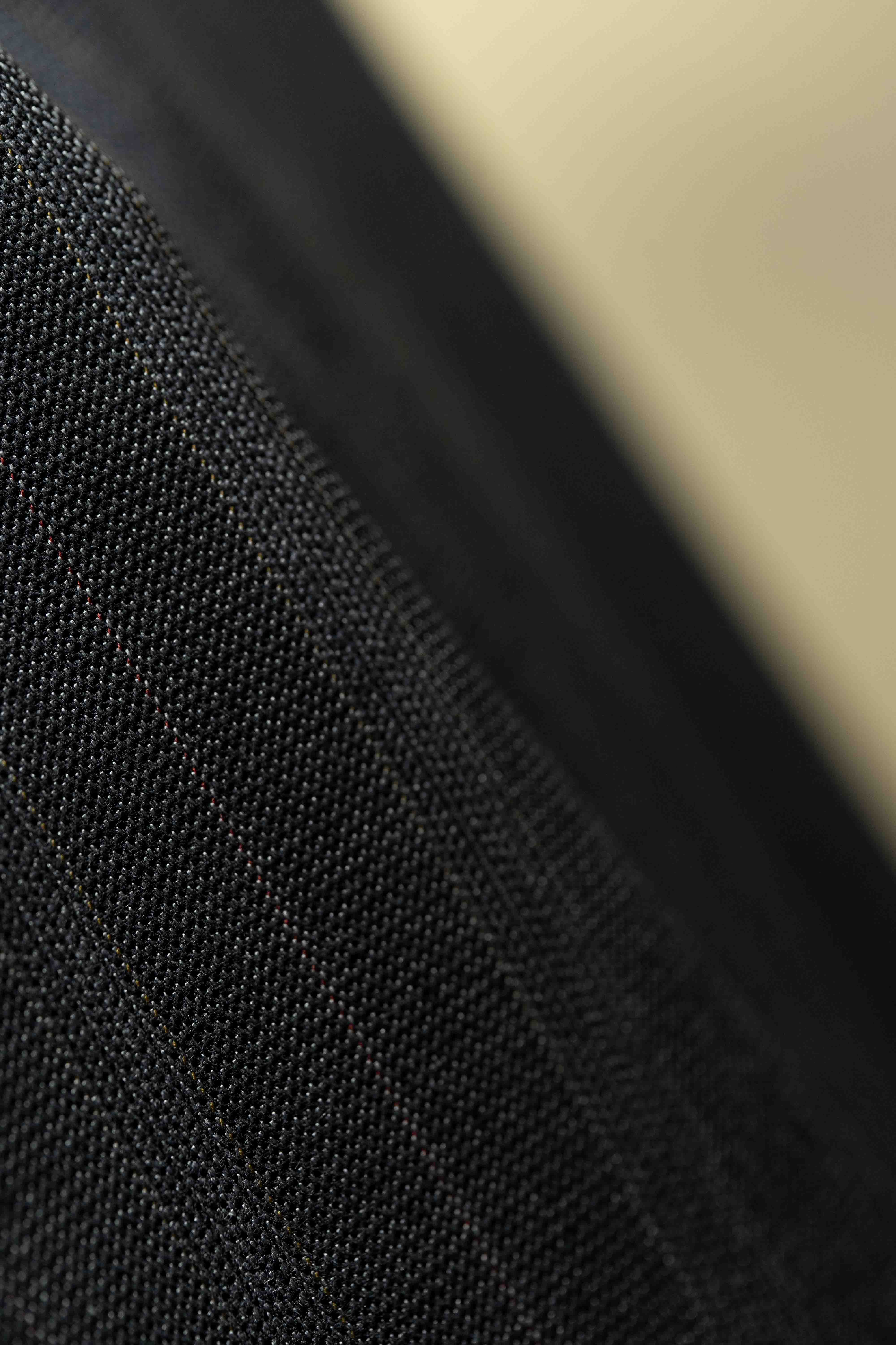 Tessilstrona Charcoal Red Stripe Wool & Silk Suit Fabric