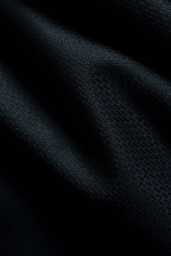 Marzoni Midnight Blue Geometry Wool Silk Cashmere Suit Fabric (V23333) -3m