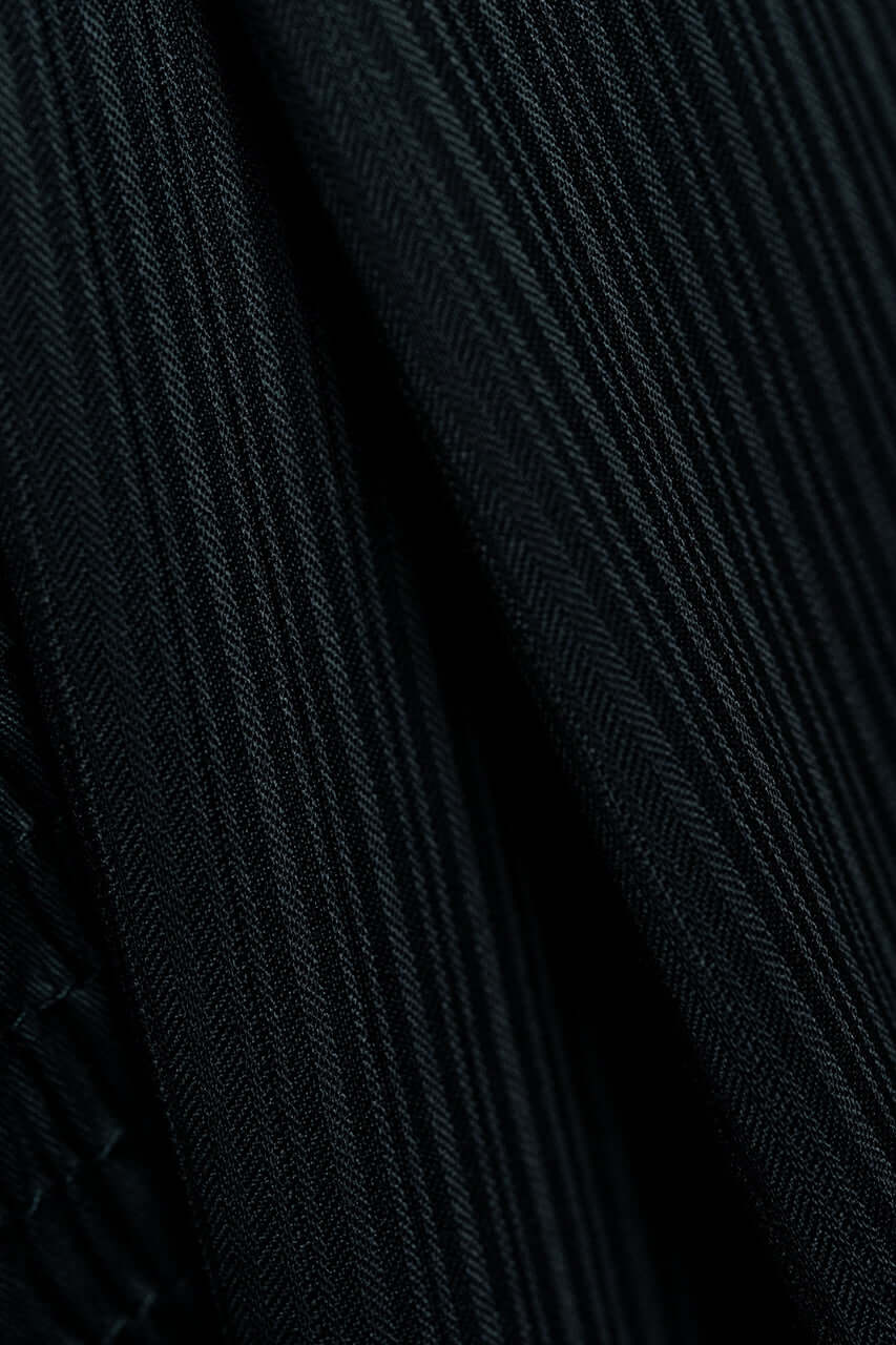 Marzoni Black Herringbone Wool Suit Fabric (V23664) -3m - Yoo's Club