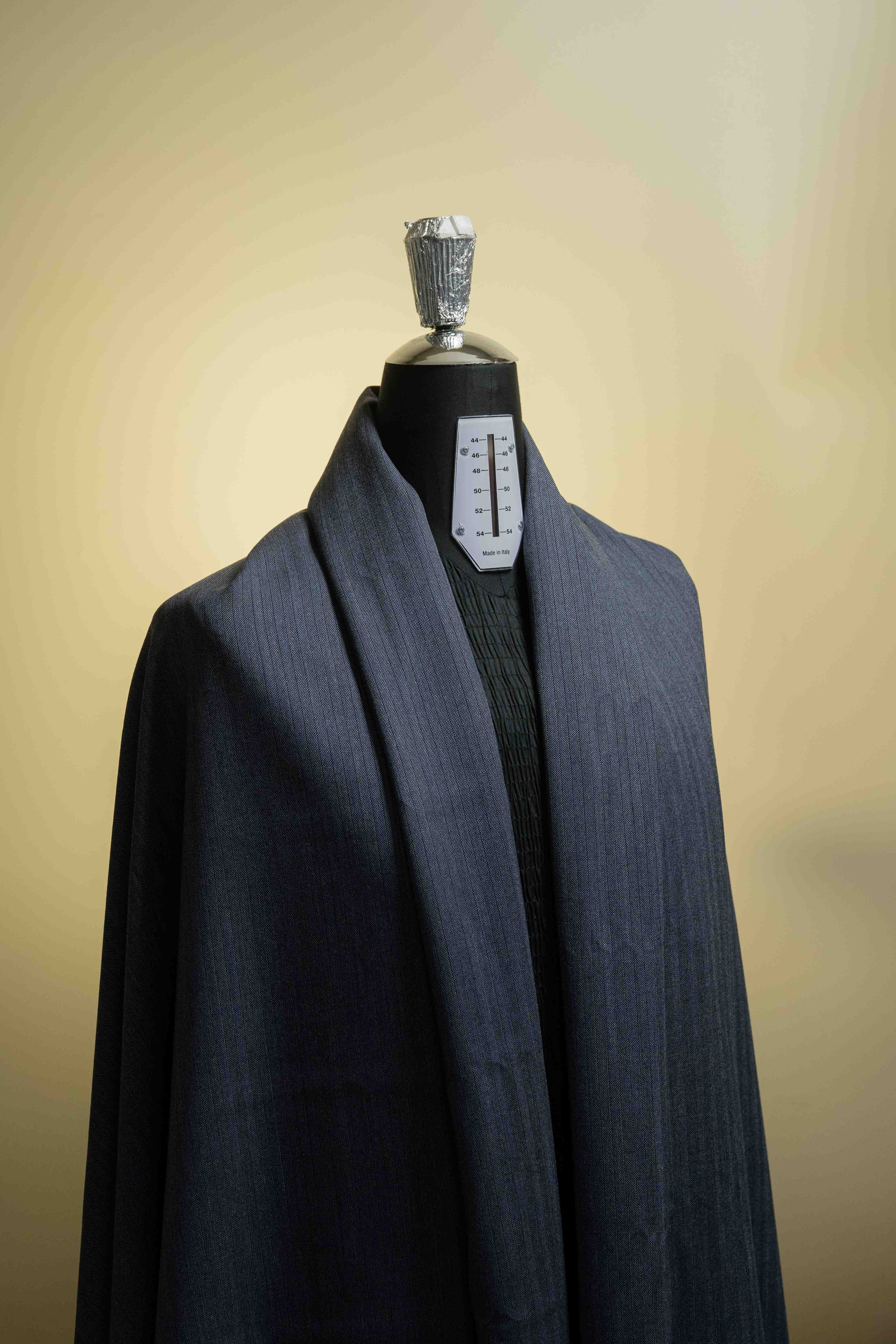 Wain Shiell Blue Stripe Super Dry Wool Suit Fabric (V23637) -3.1m