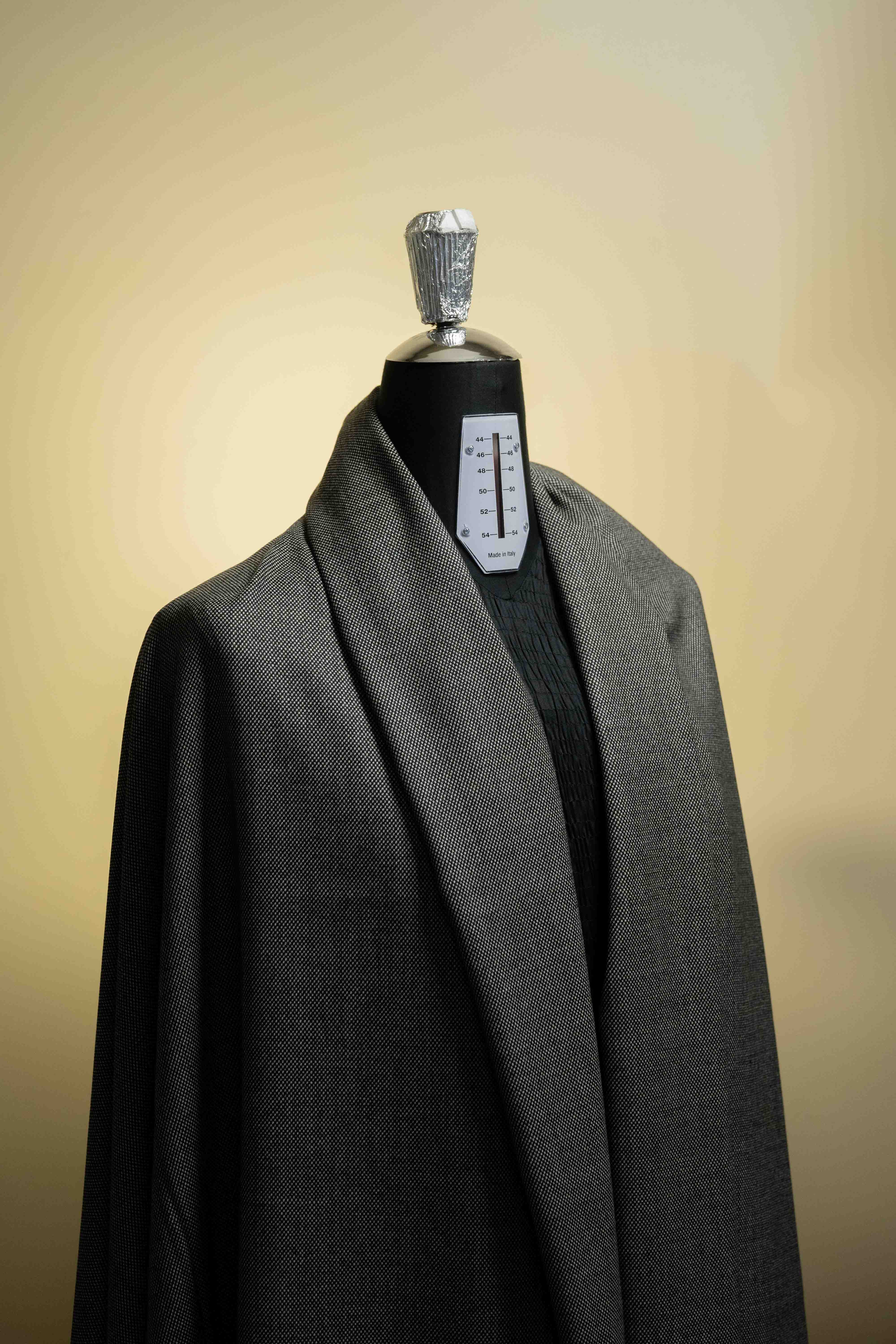 Harrison Black & White Spots Wool Cashmere Suit Fabric