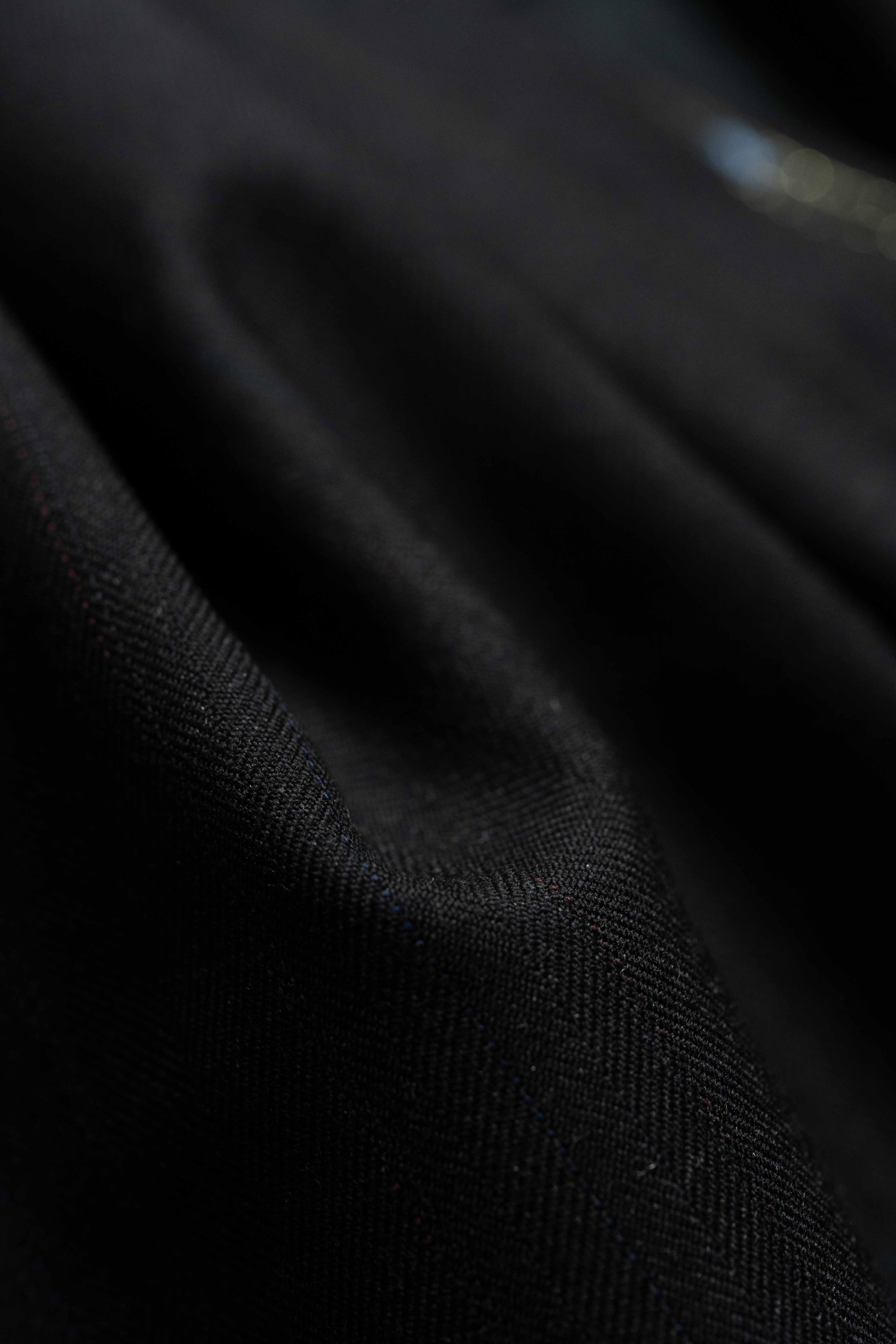 Black Red Herringbone Vicuna Cashmere Wool Suit Fabric