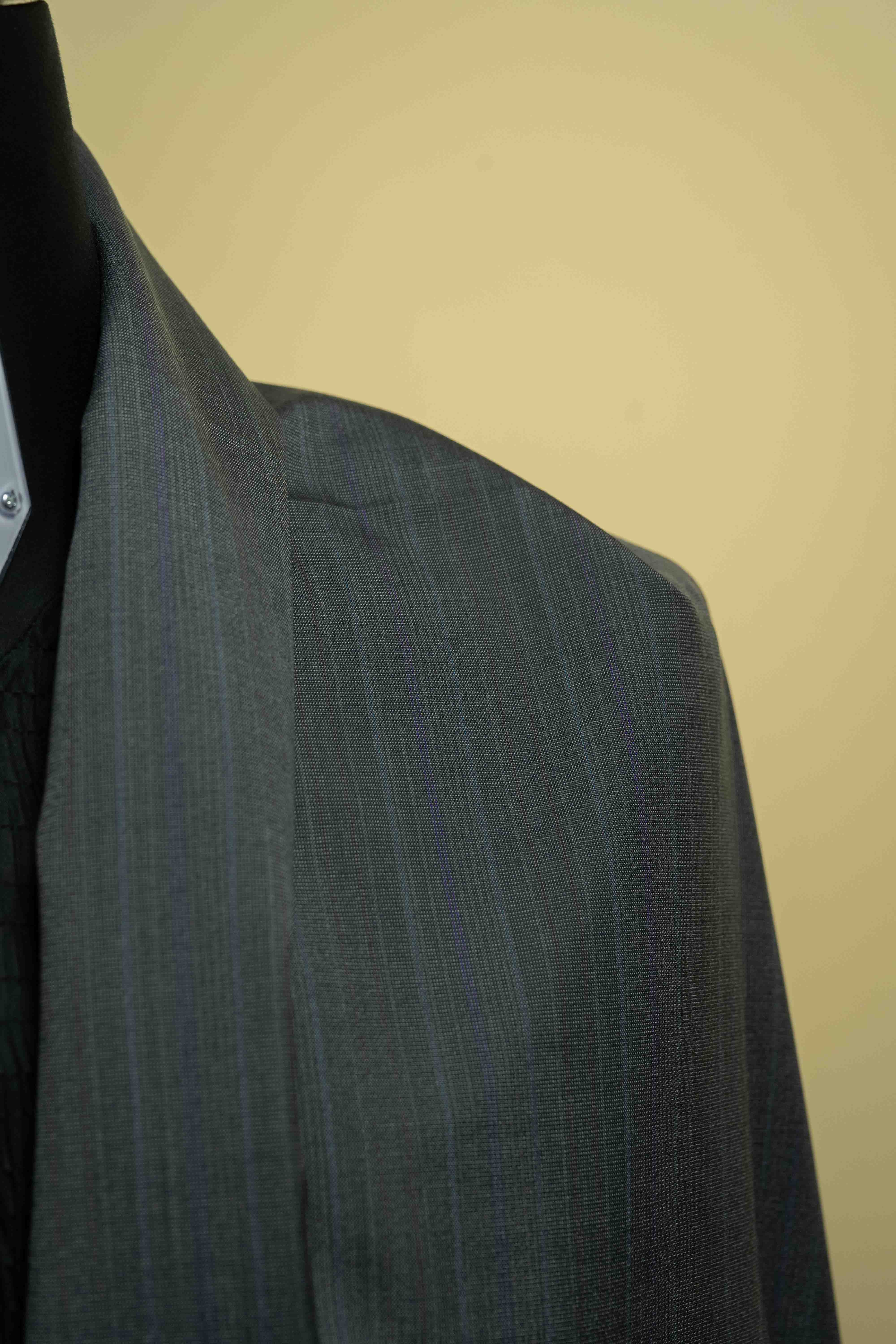 Fancy Stripe 120's Wool & Silk Suit Fabric