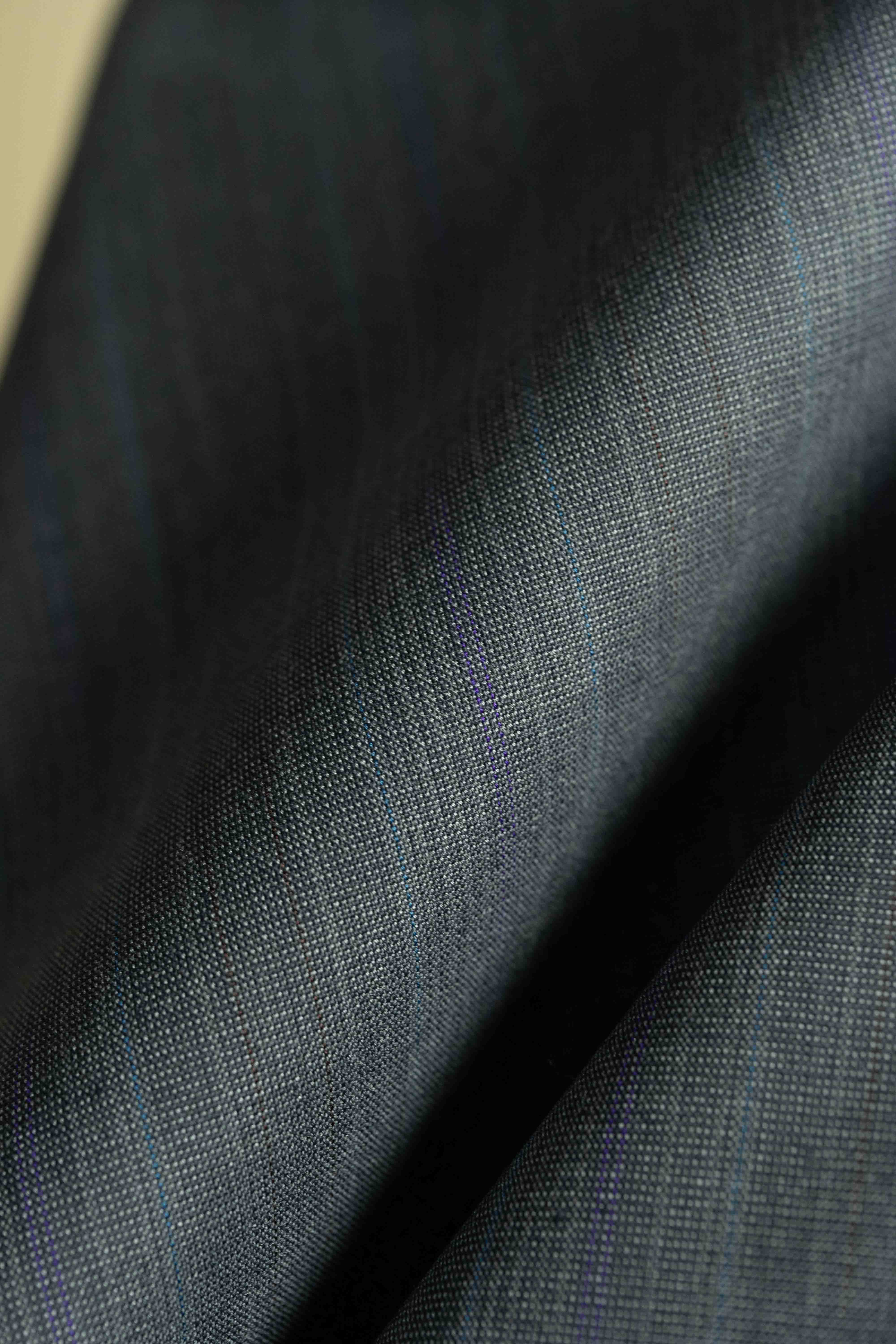 Fancy Stripe 120's Wool & Silk Suit Fabric