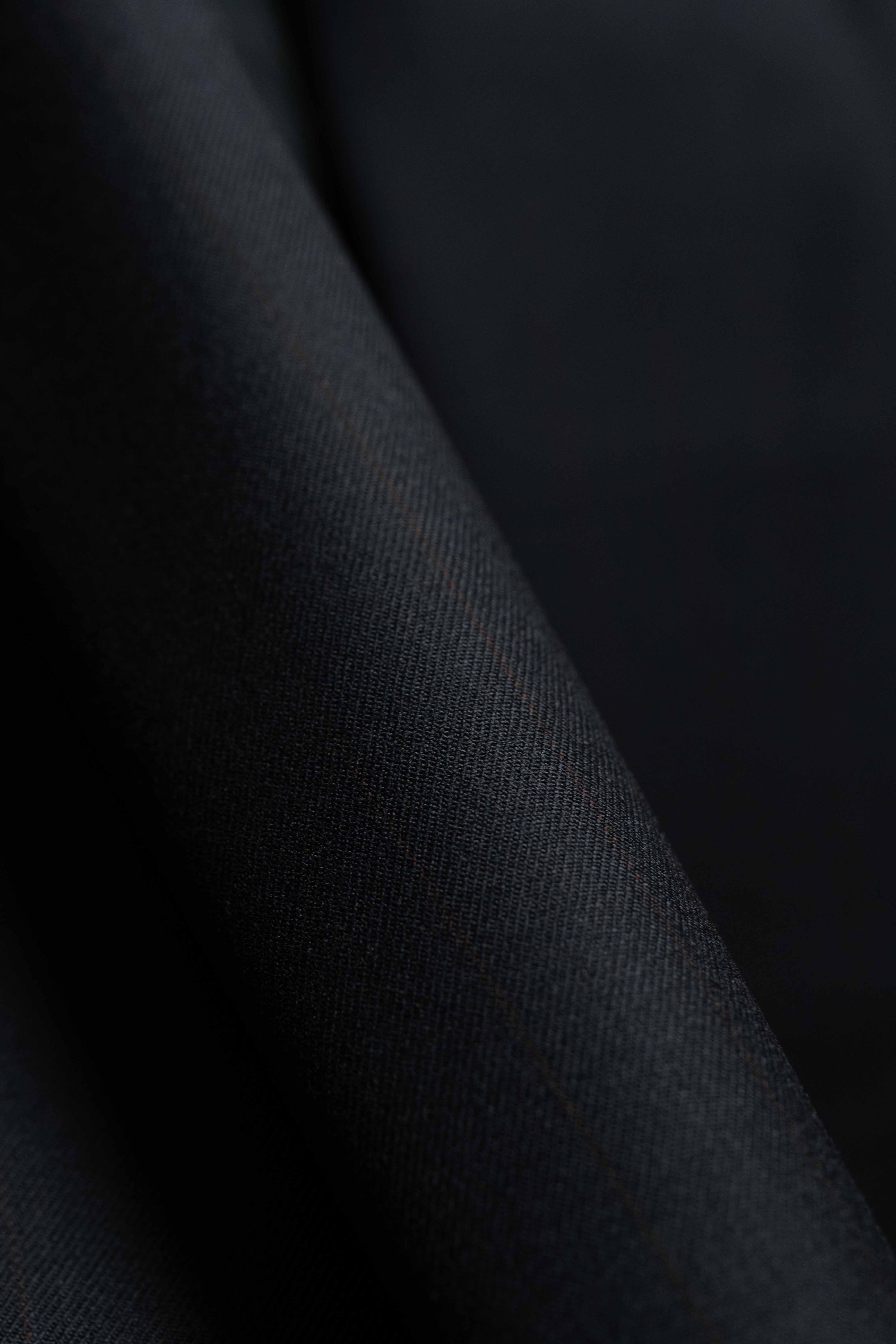 Midnight Blue Red Stripe Wool & PA Suit Fabric (V23449) -3m - Yoo's Club