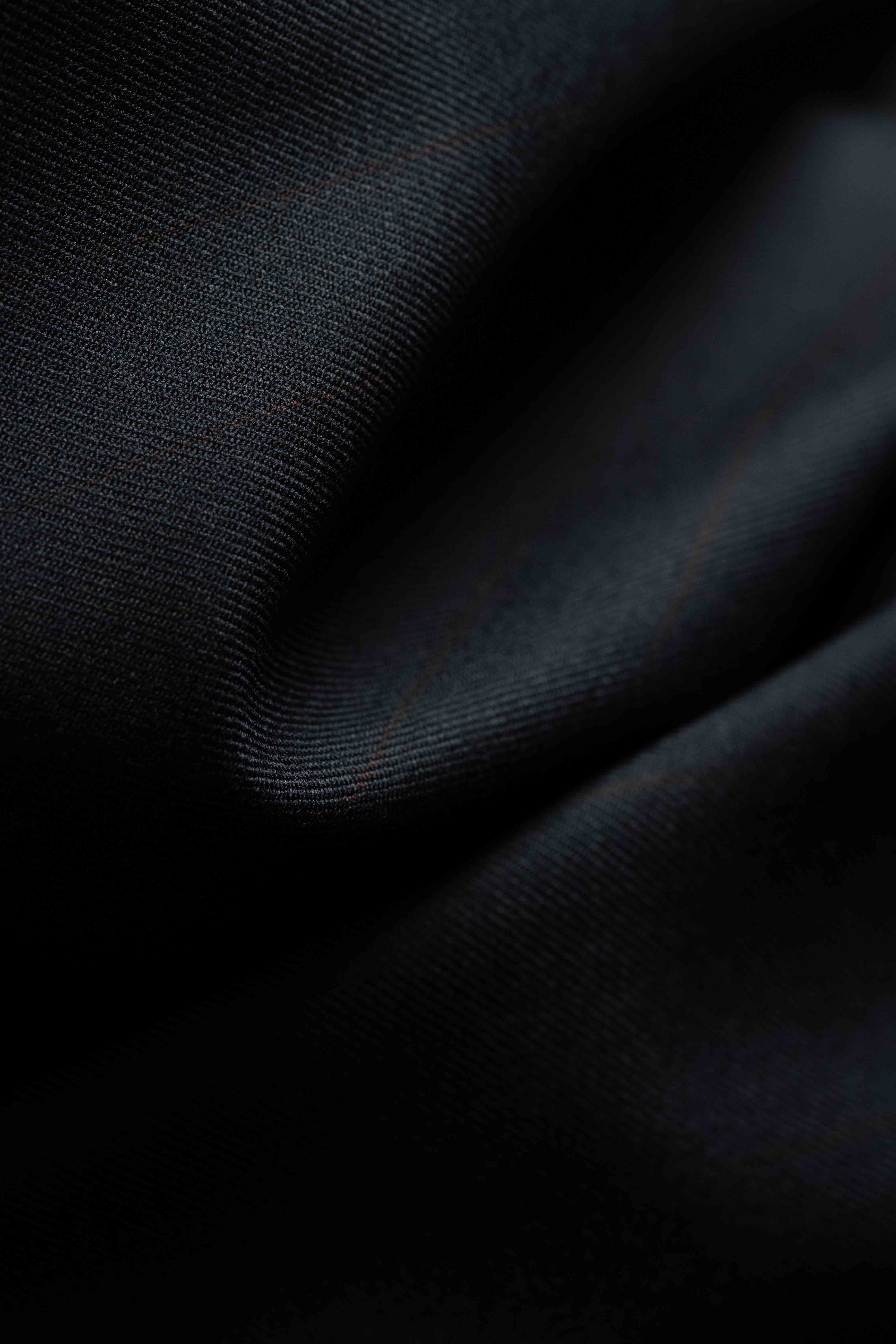 Midnight Blue Red Stripe Wool & PA Suit Fabric (V23449) -3m - Yoo's Club