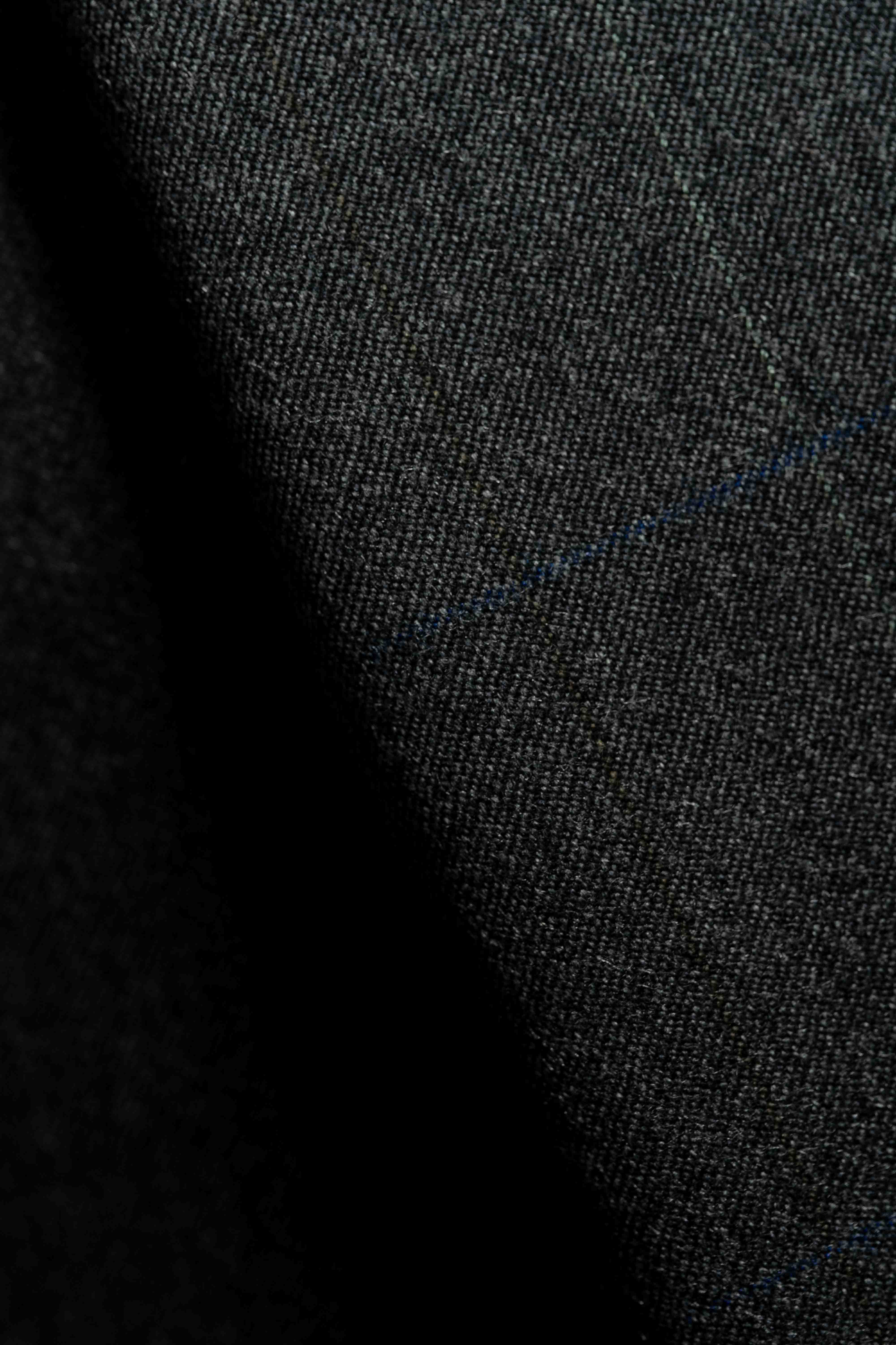 Marzotto Charcoal 90's Wool Suit Fabric