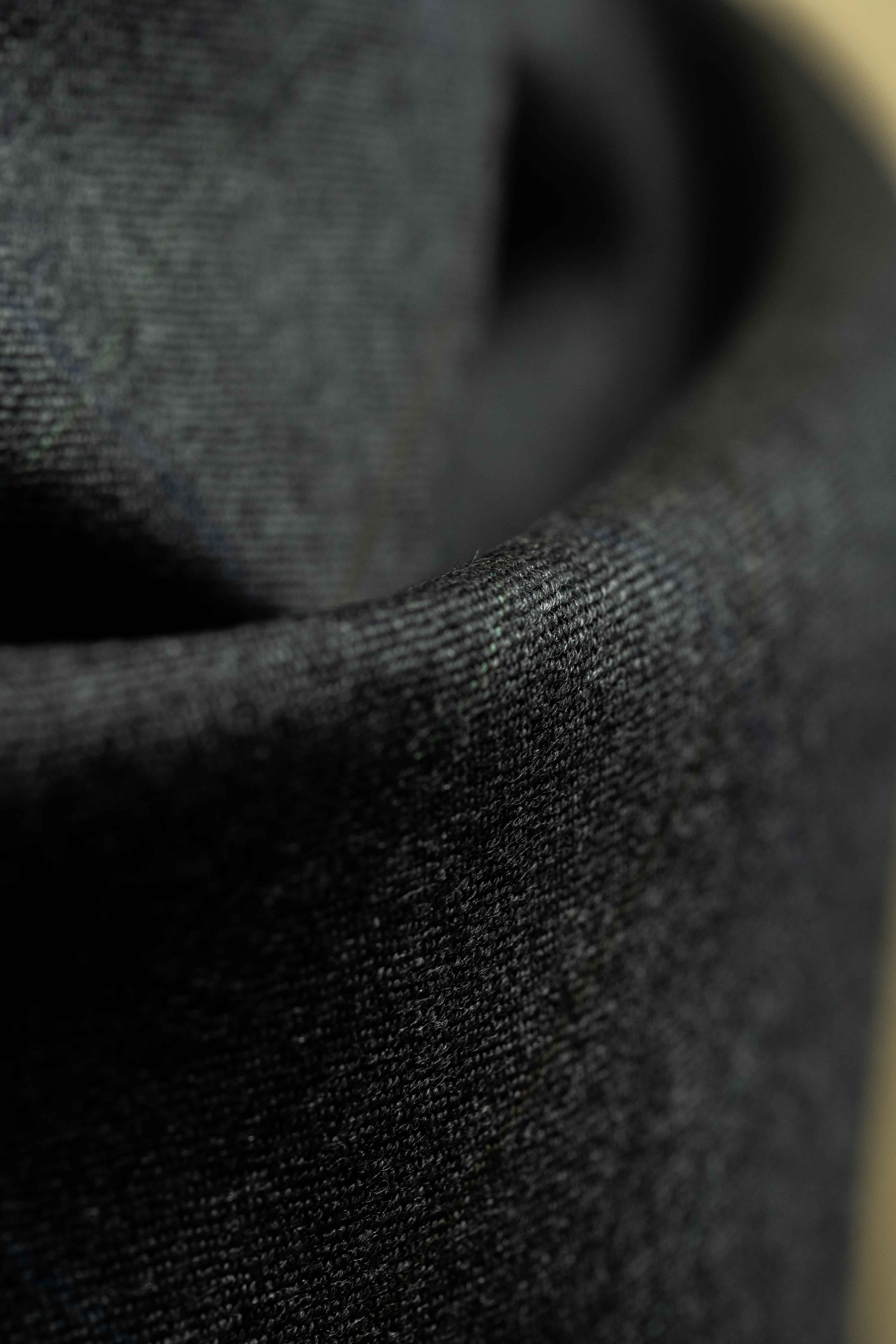 Marzotto Charcoal 90's Wool Suit Fabric