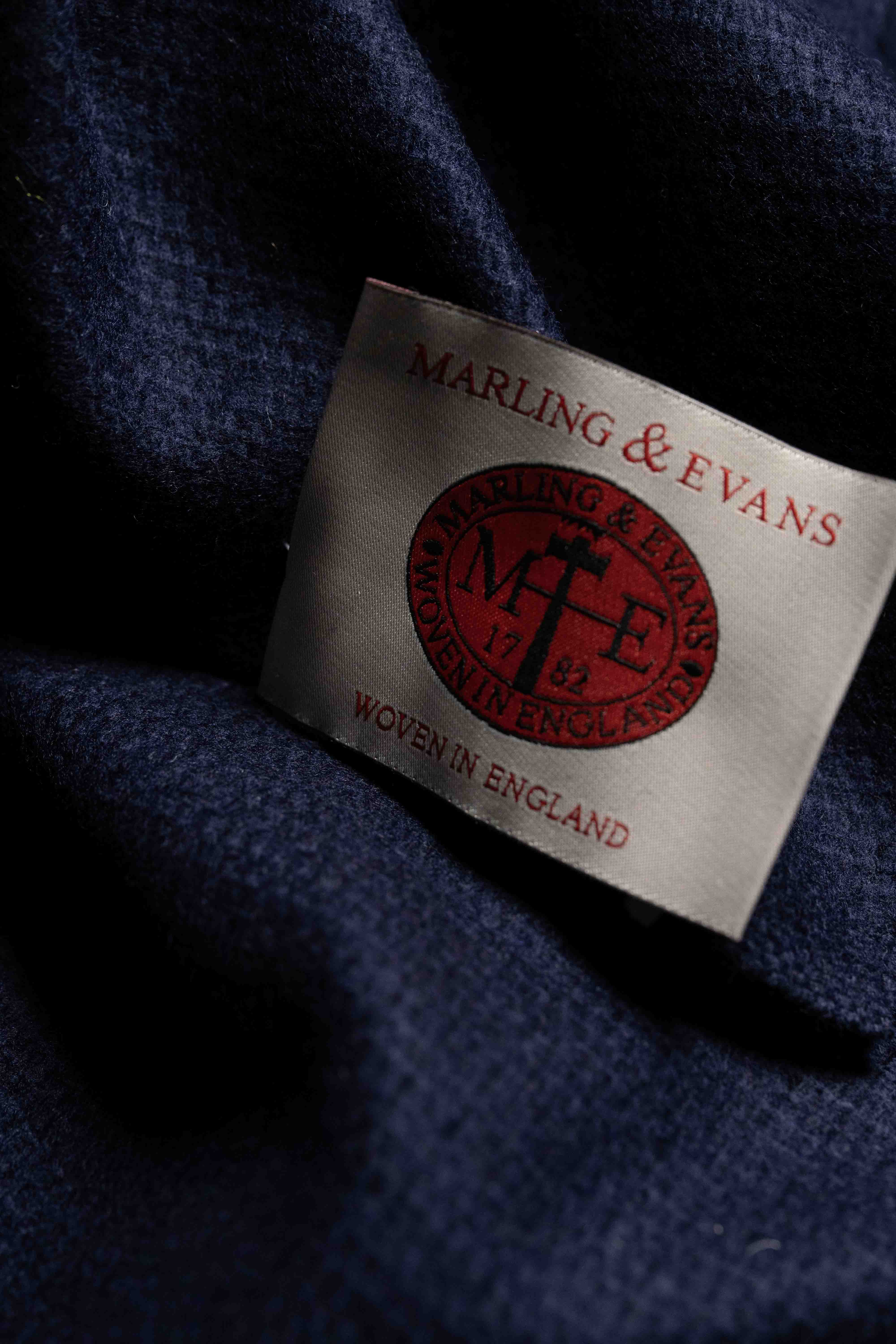 Marling & Evans Blue Wool Jacketing (Q48131)-2m