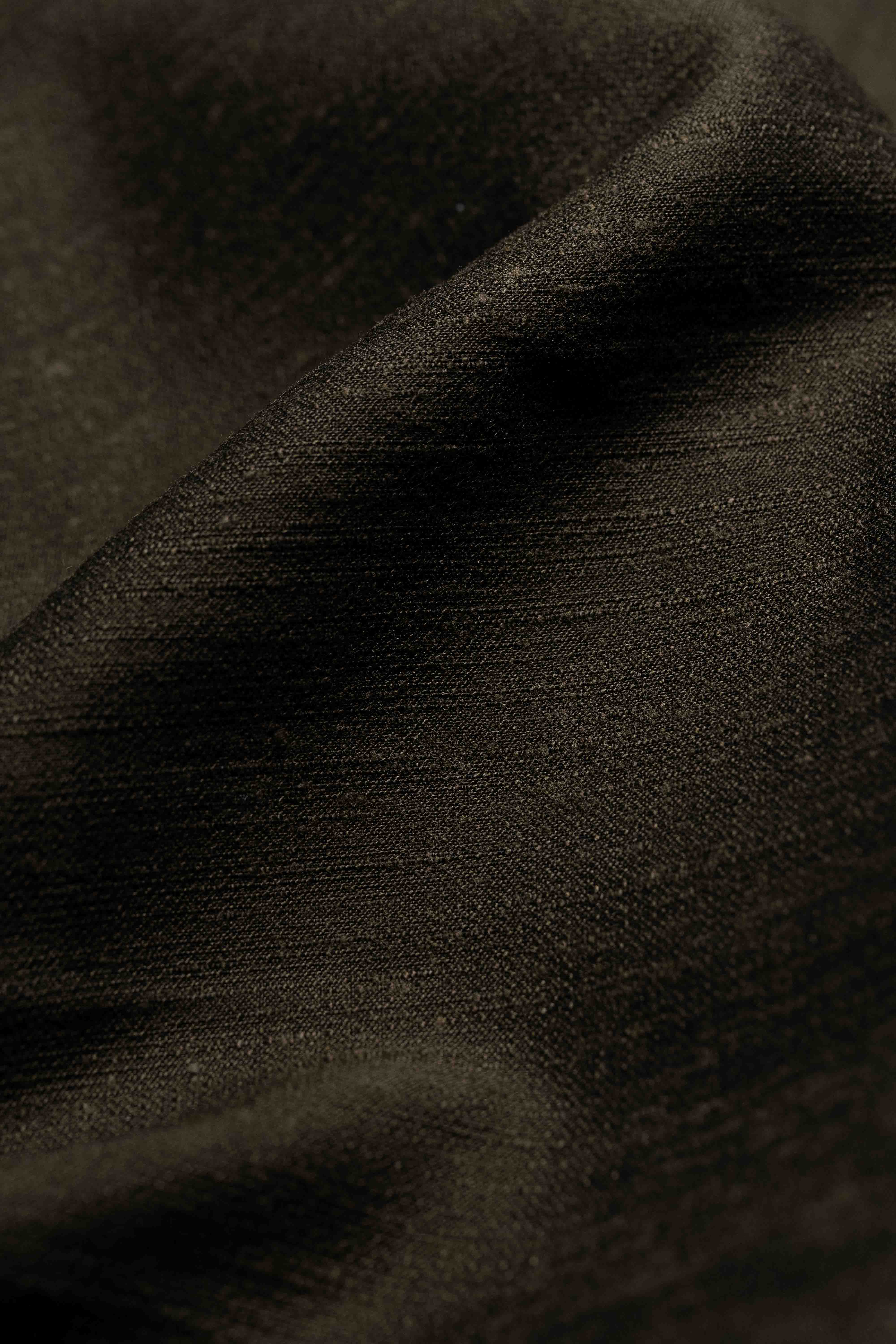Italy Brown Silk Linen Suit Fabric