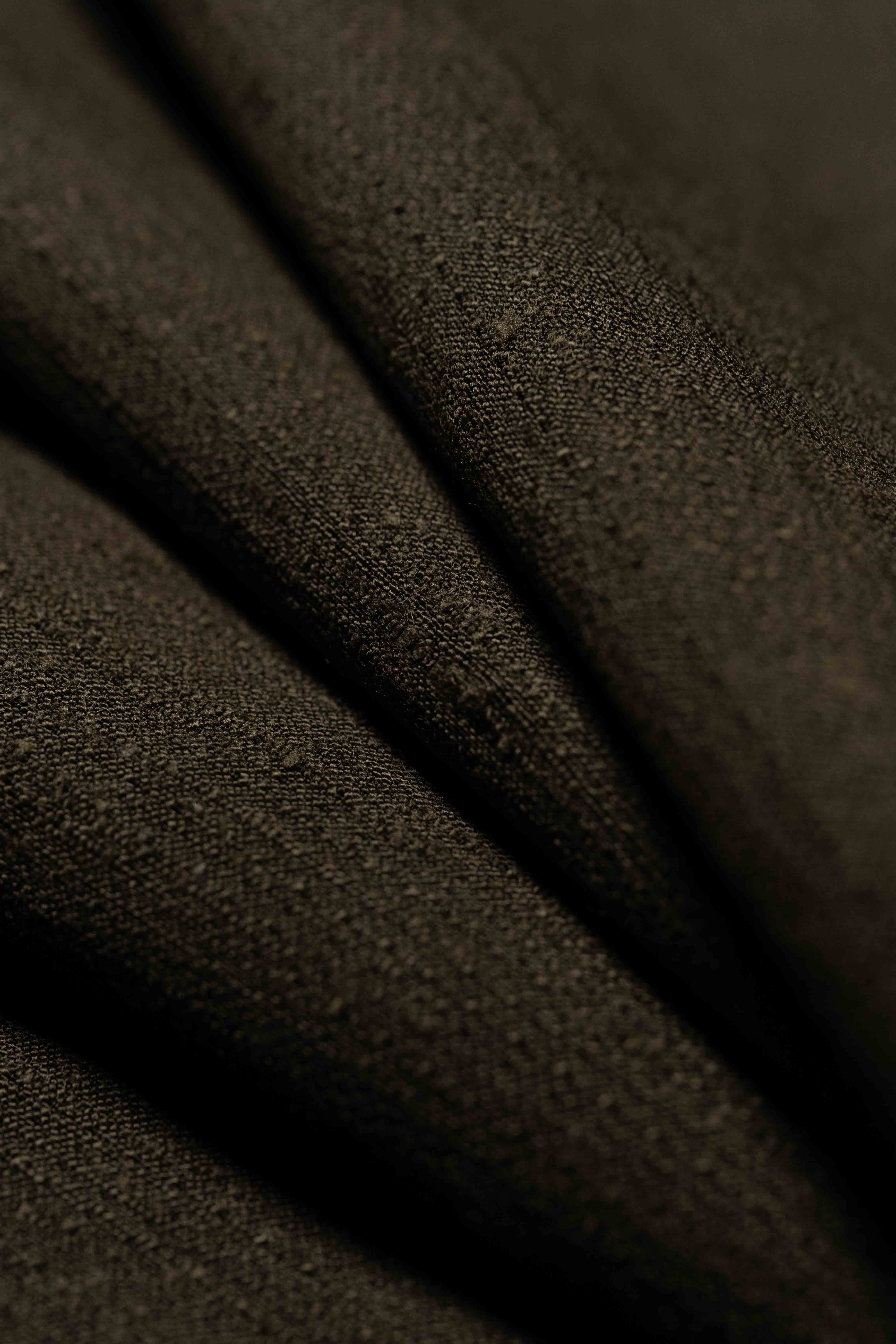 Italy Brown Silk Linen Suit Fabric