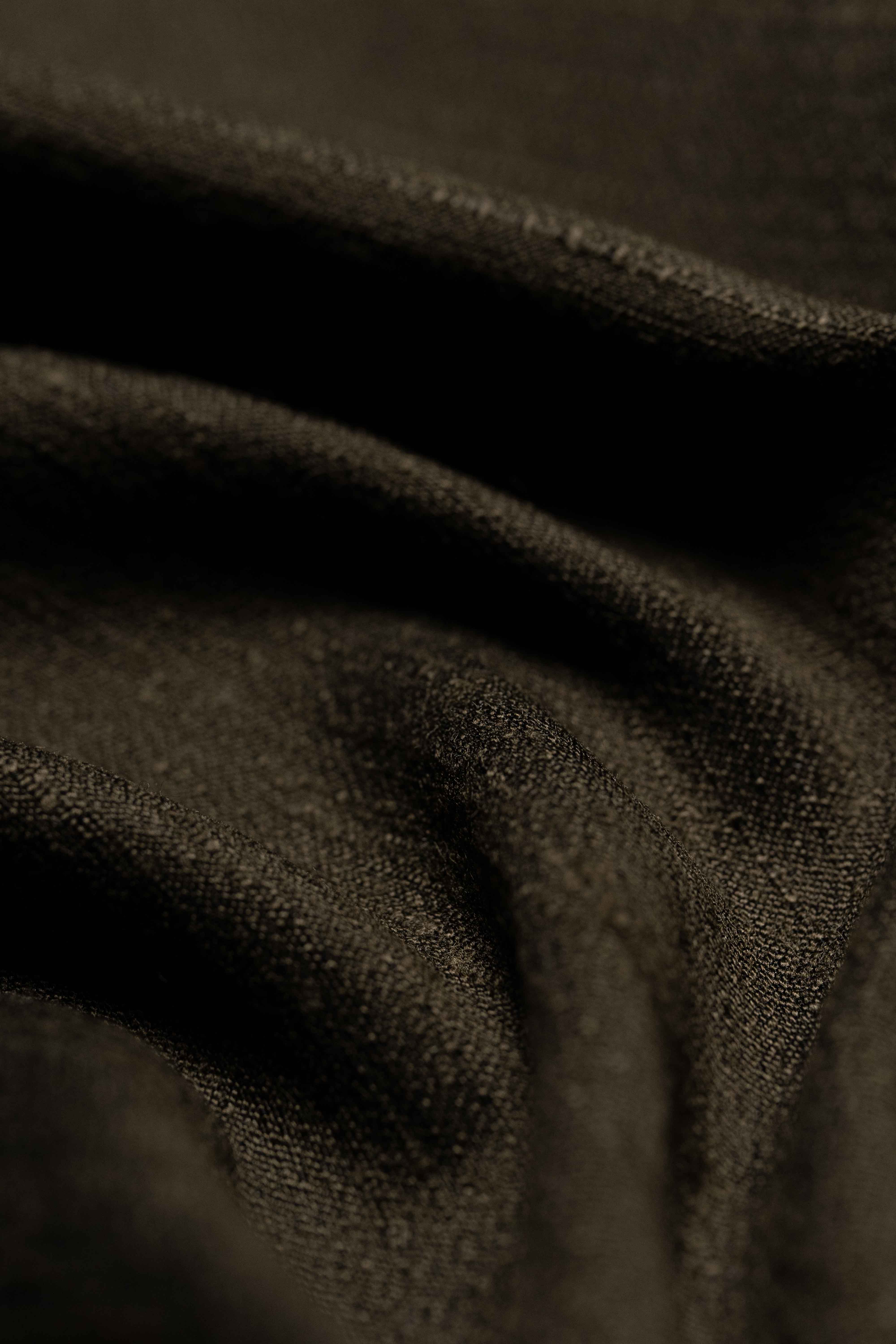 Italy Brown Silk Linen Suit Fabric