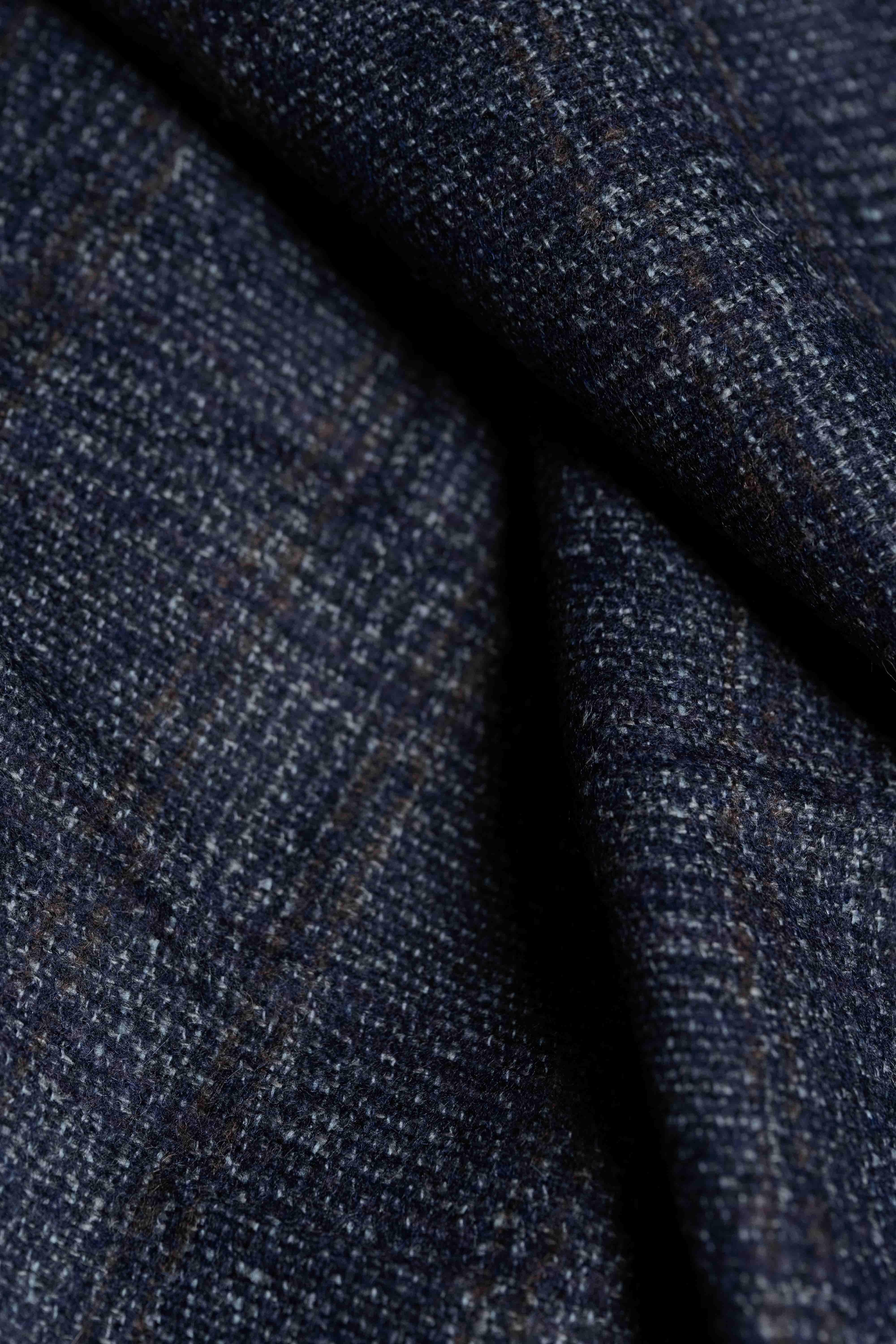 Loro Piana Check Wool Suit Jacket Fabric (CS-004) -3m - Yoo's Club