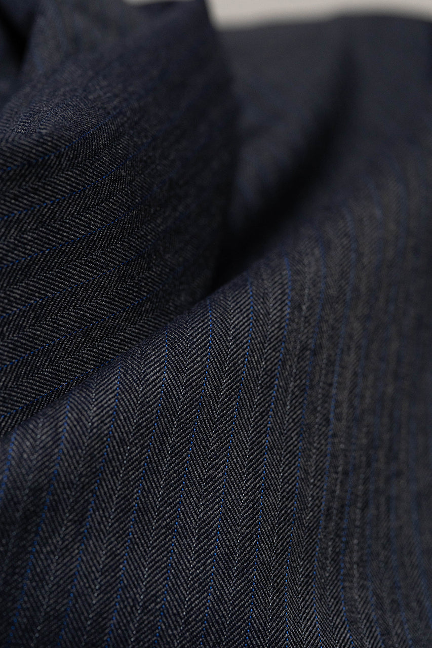 Herringbone Tasmanian Super 110's Cashmere Mink Suit Fabric (V23037) -3.1m - Yoo's Club