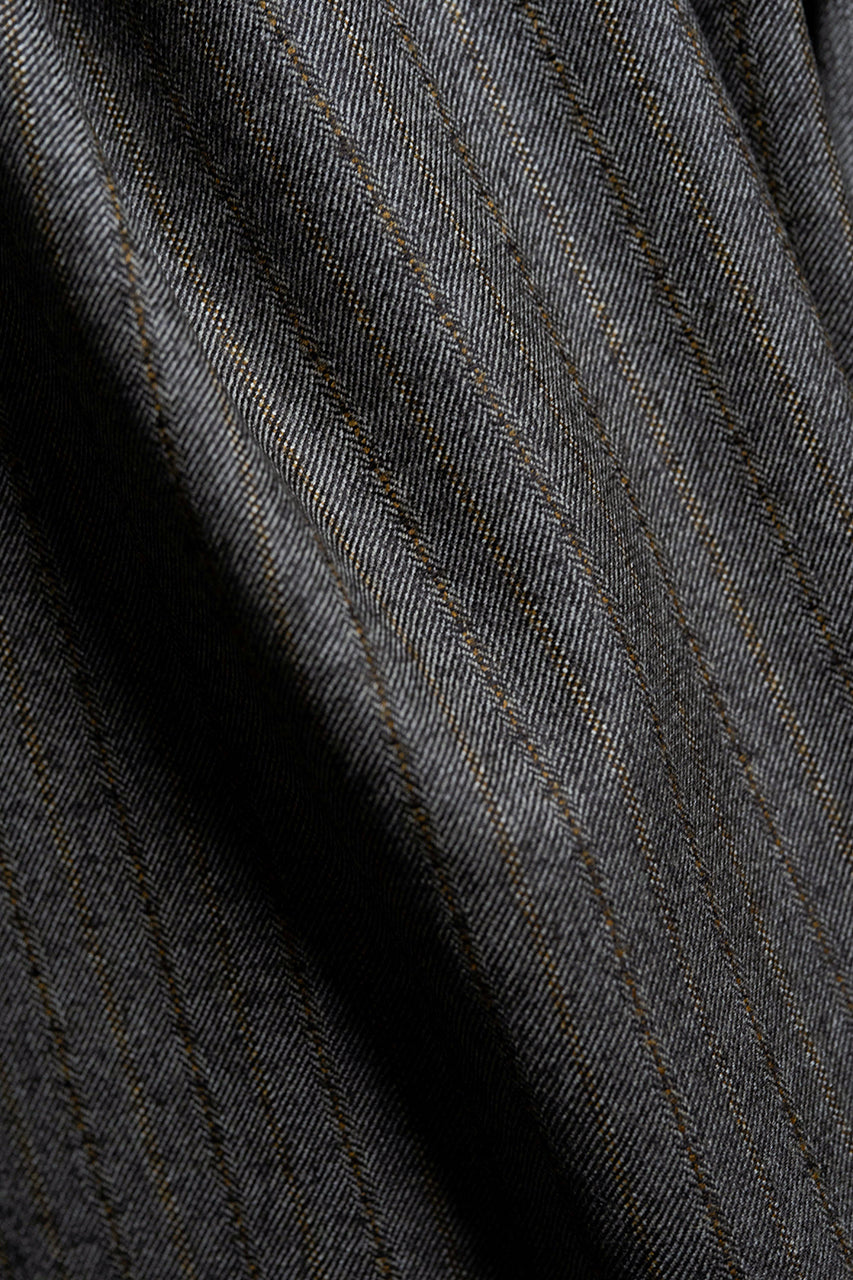 Brown Stripe Wool Suiting (SA-0229) -2.3m - Yoo's Club